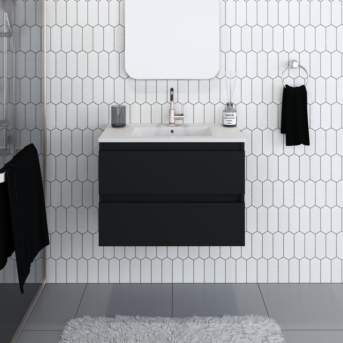 Salt 30" Bathroom Vanity with integrated counter top