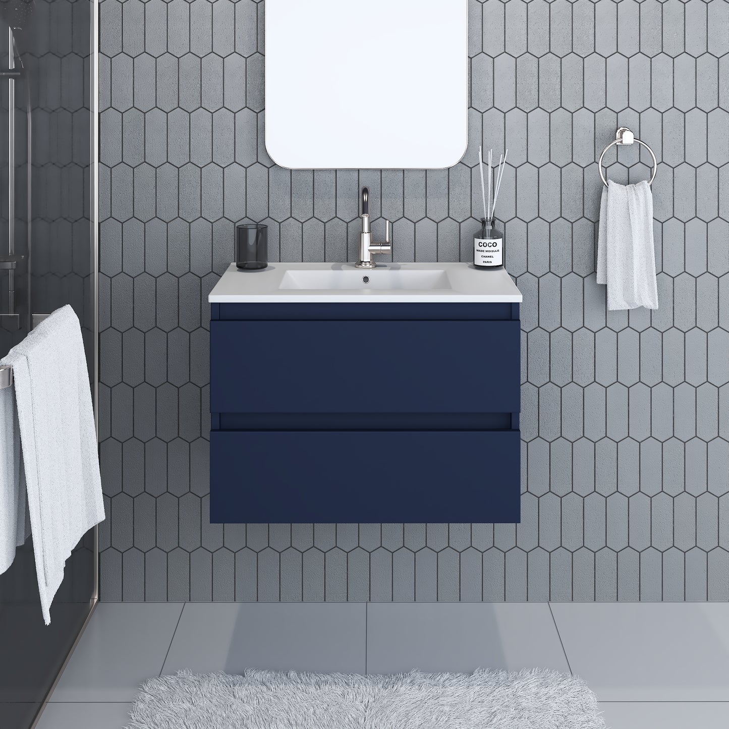 Salt 30" Bathroom Vanity with integrated counter top