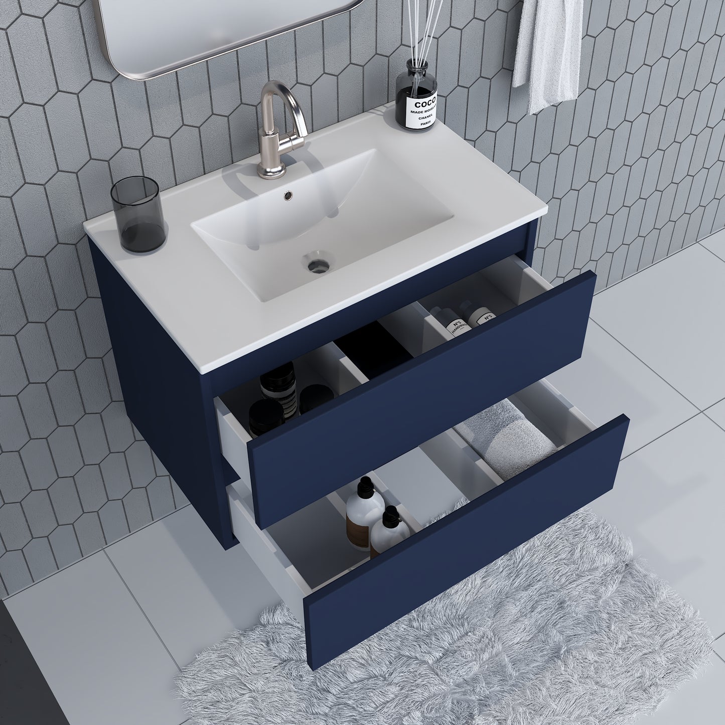 Salt 30" Bathroom Vanity with integrated counter top
