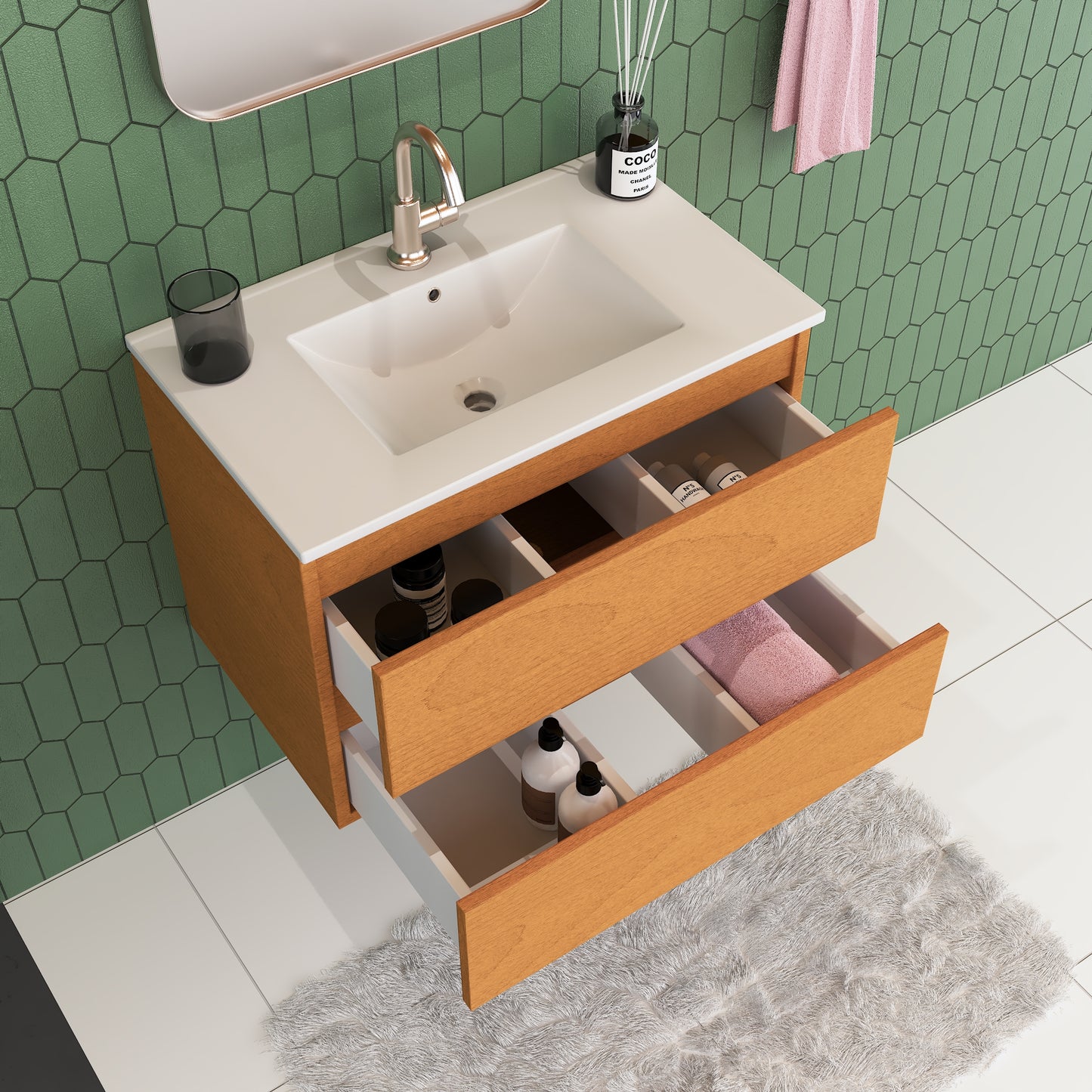 Salt 30" Bathroom Vanity with integrated counter top
