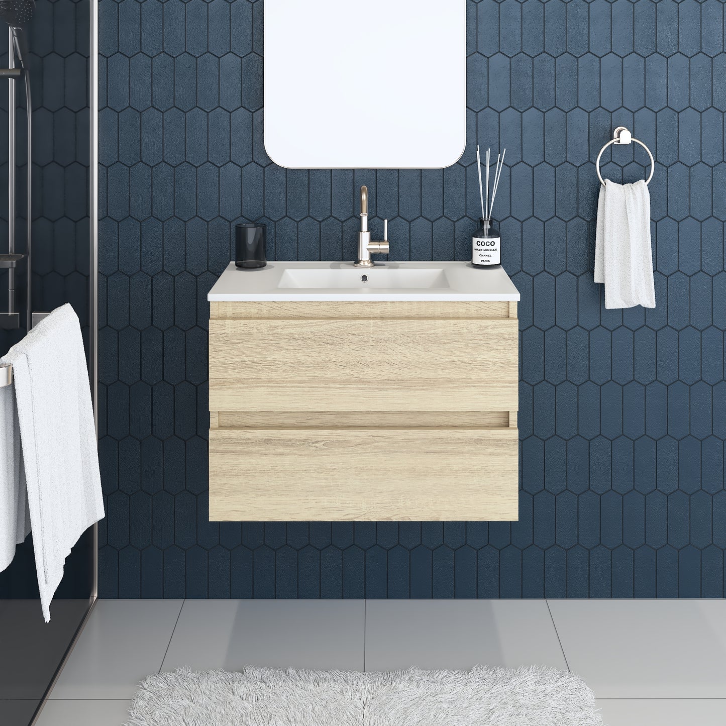 Salt 30" Bathroom Vanity with integrated counter top