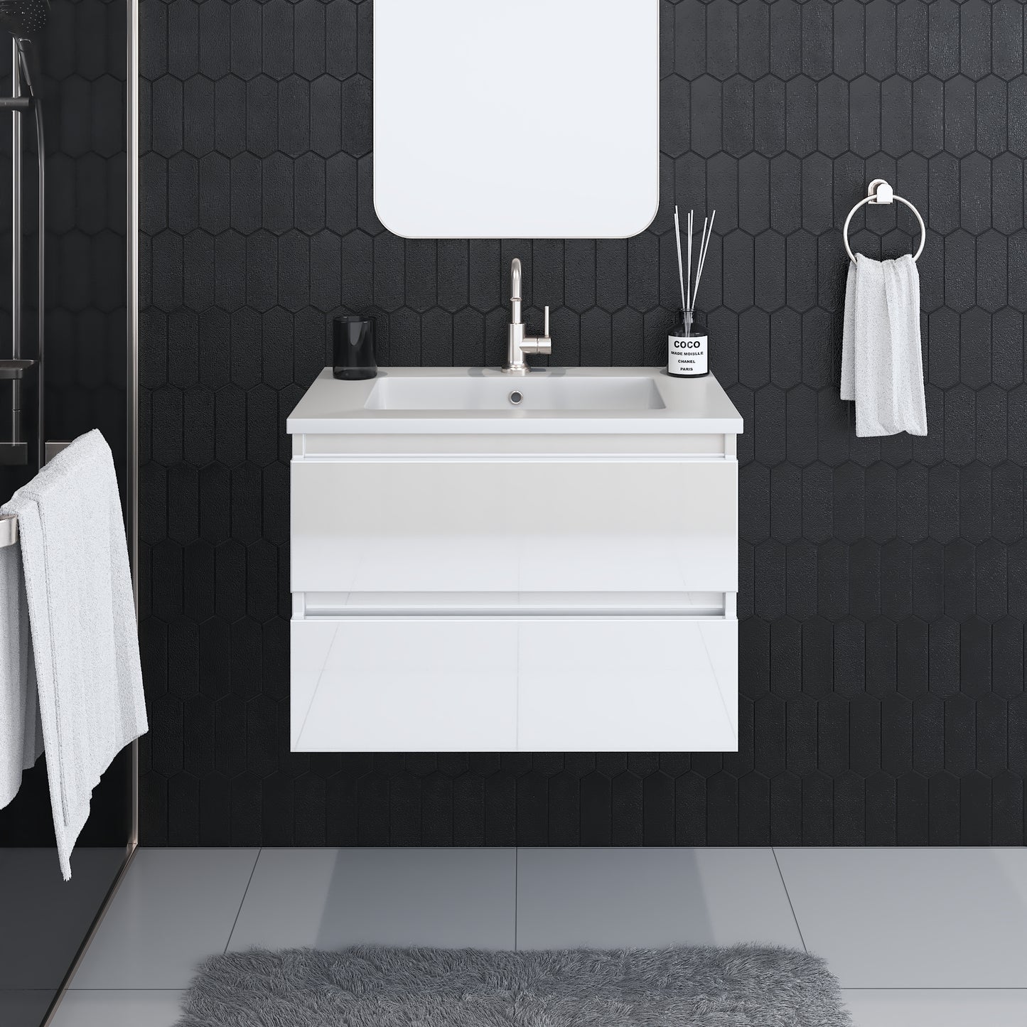 Salt 30" Bathroom Vanity with integrated counter top