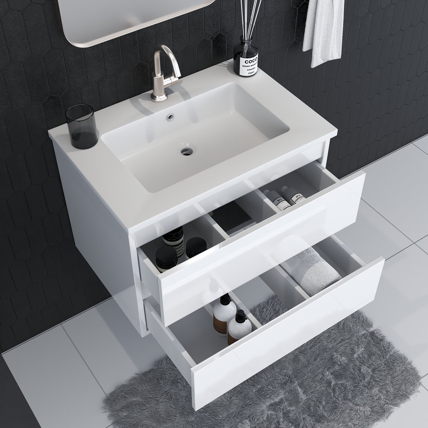 Salt 30" Bathroom Vanity with integrated counter top