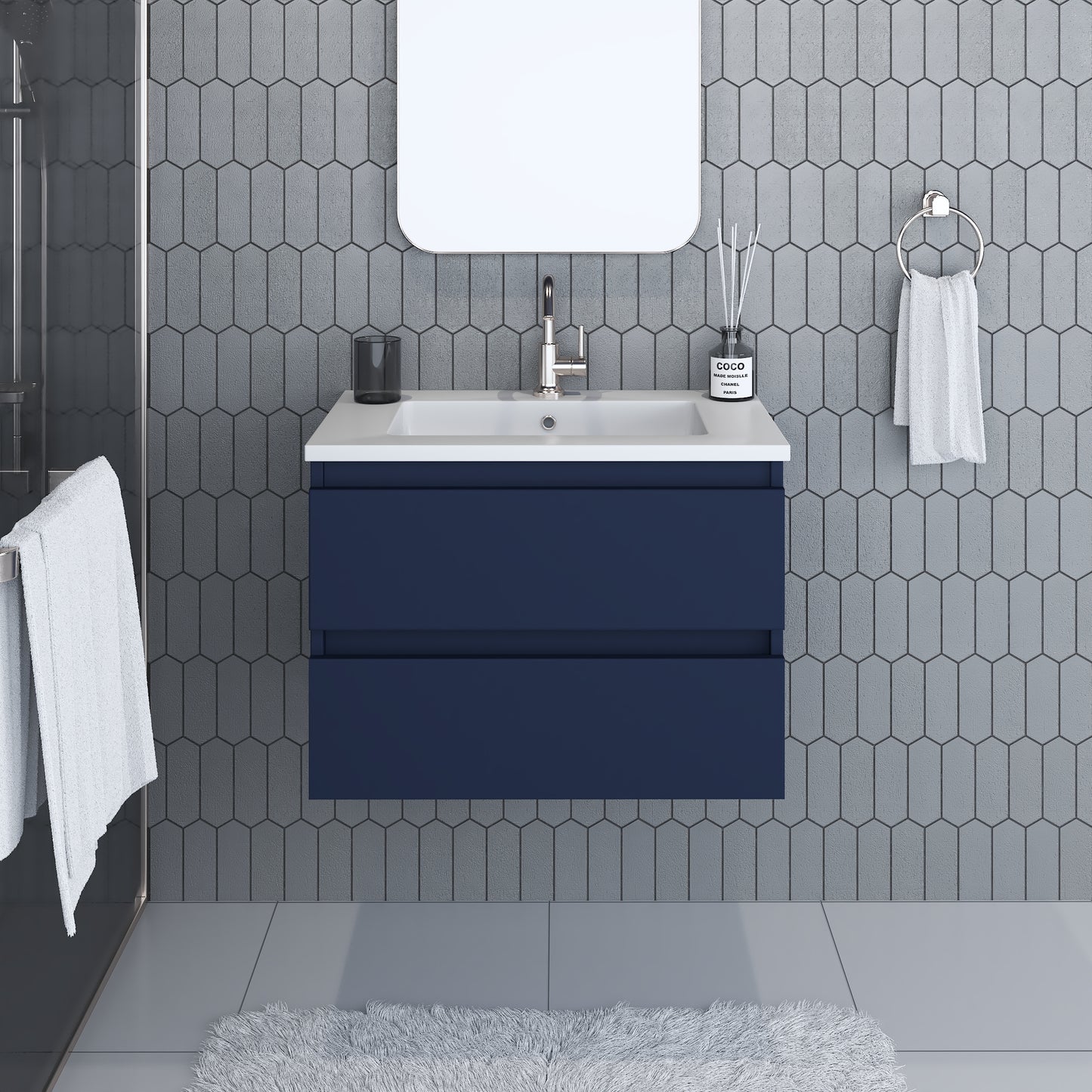Salt 30" Bathroom Vanity with integrated counter top