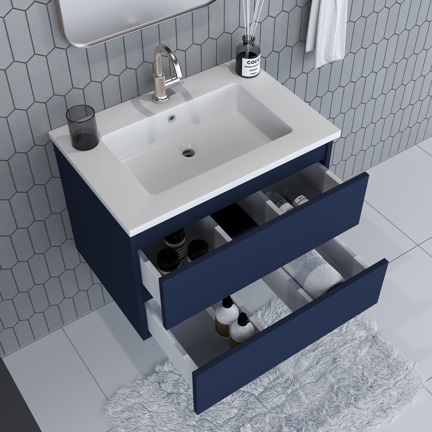 Salt 30" Bathroom Vanity with integrated counter top
