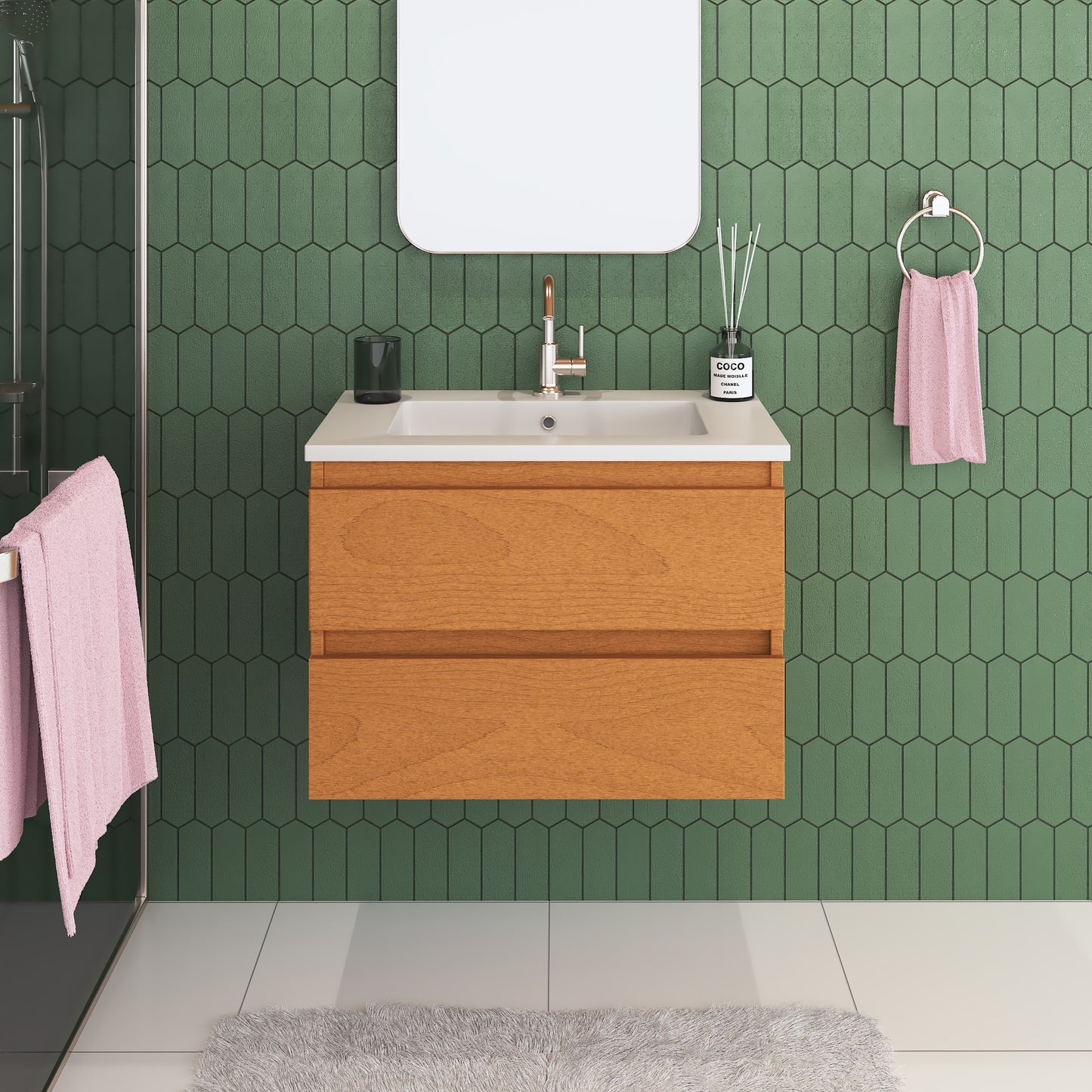 Salt 30" Bathroom Vanity with integrated counter top
