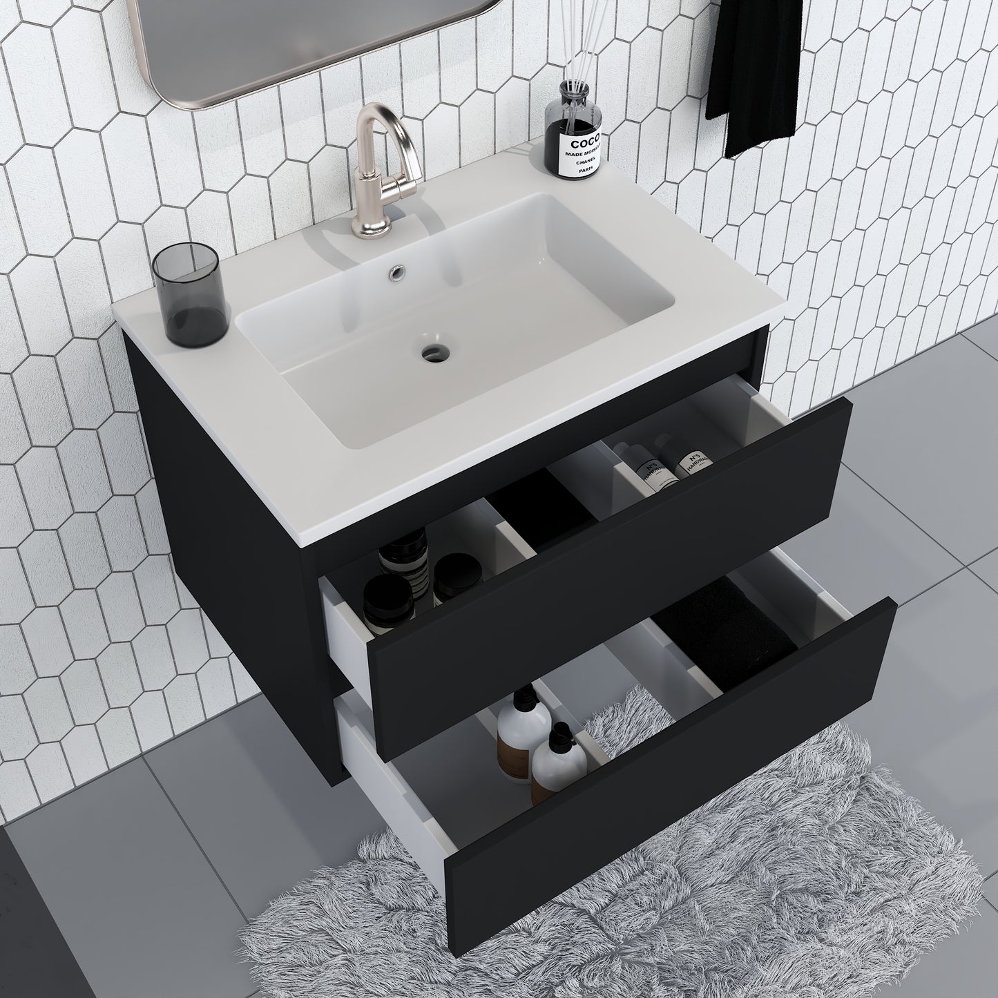 Salt 30" Bathroom Vanity with integrated counter top