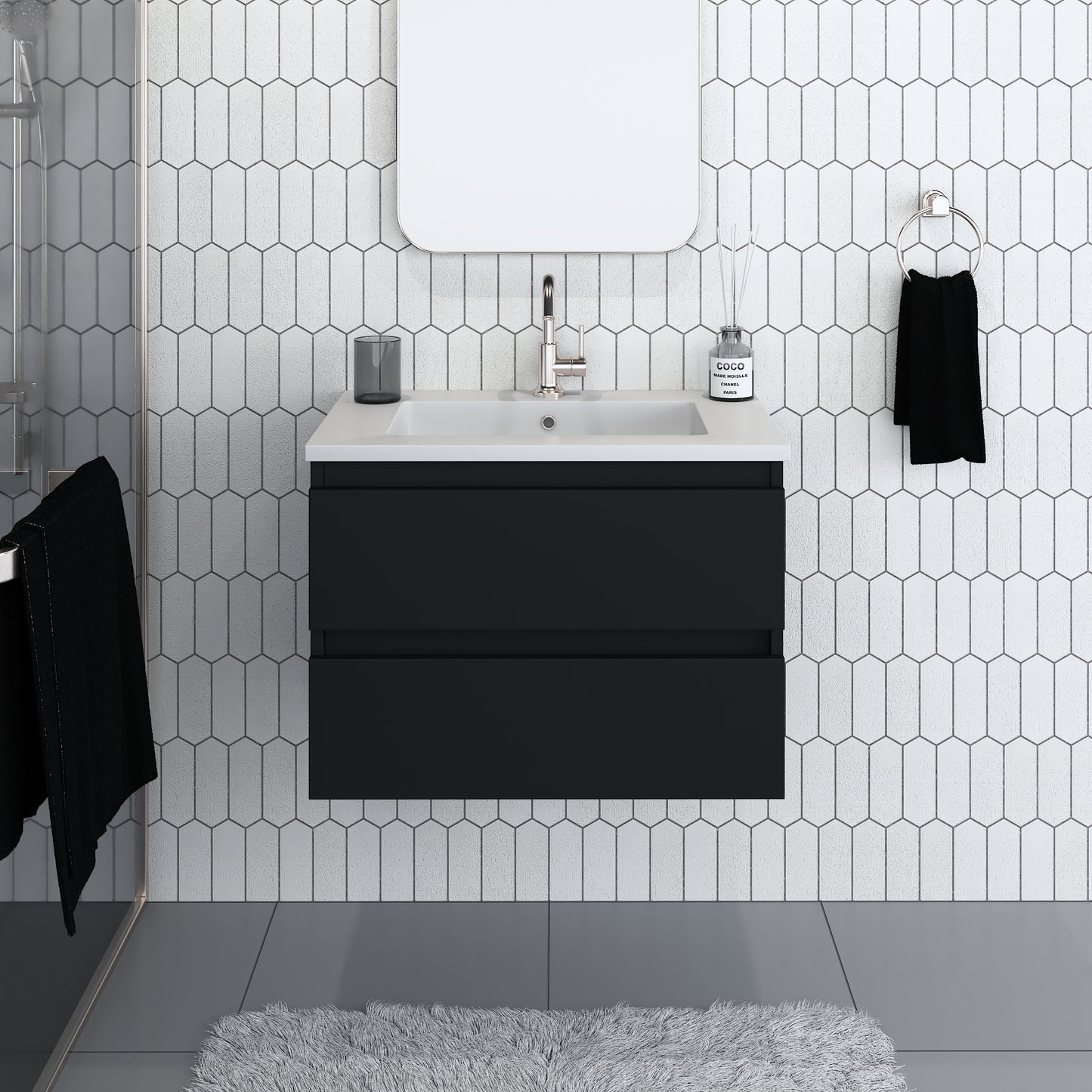 Salt 30" Bathroom Vanity with integrated counter top