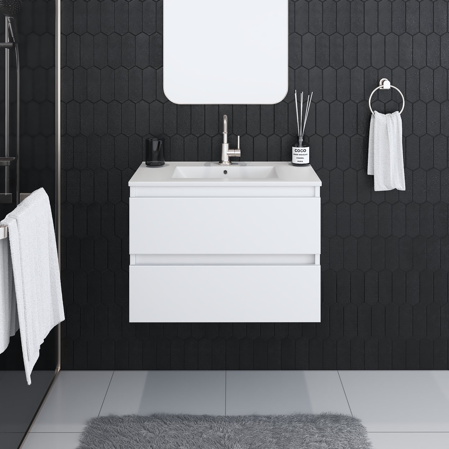 Salt 30" Bathroom Vanity with integrated counter top