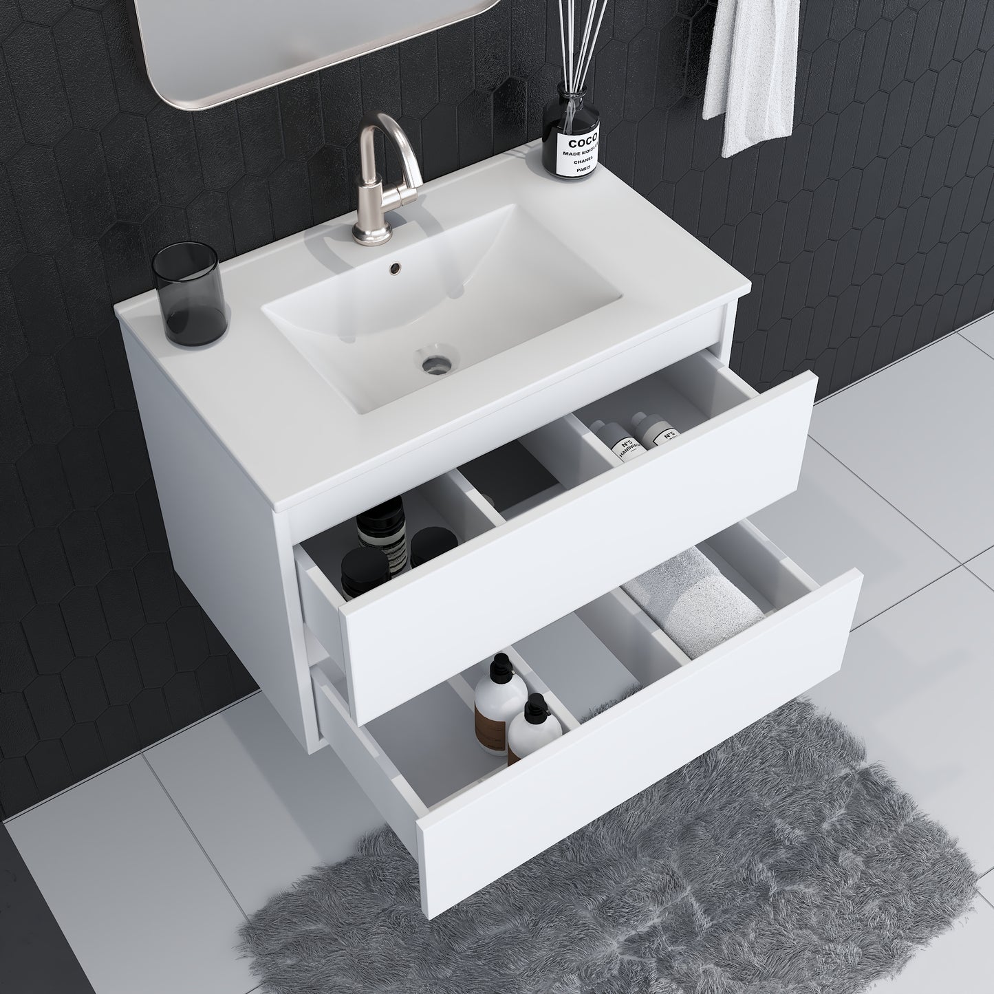 Salt 30" Bathroom Vanity with integrated counter top