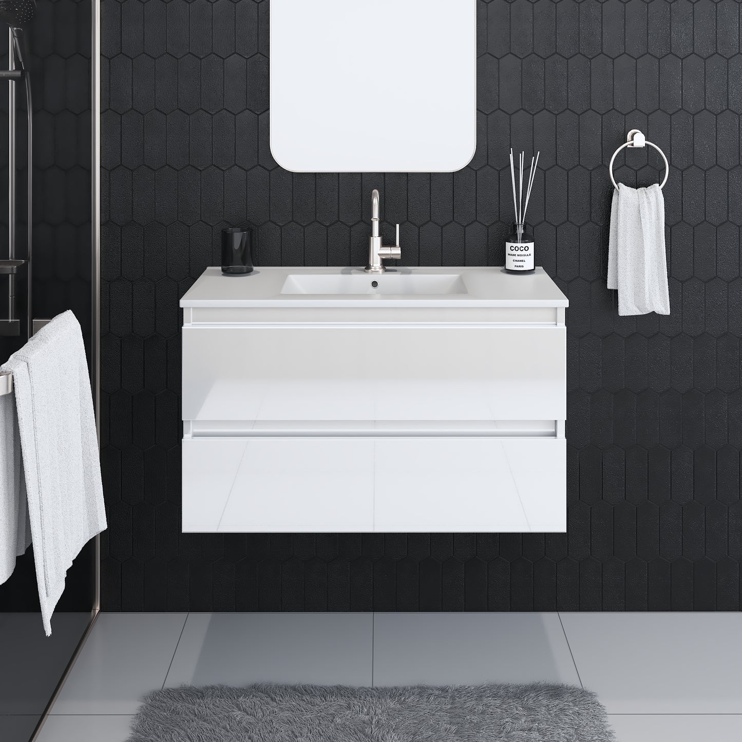 Salt 36" Bathroom Vanity with integrated counter top