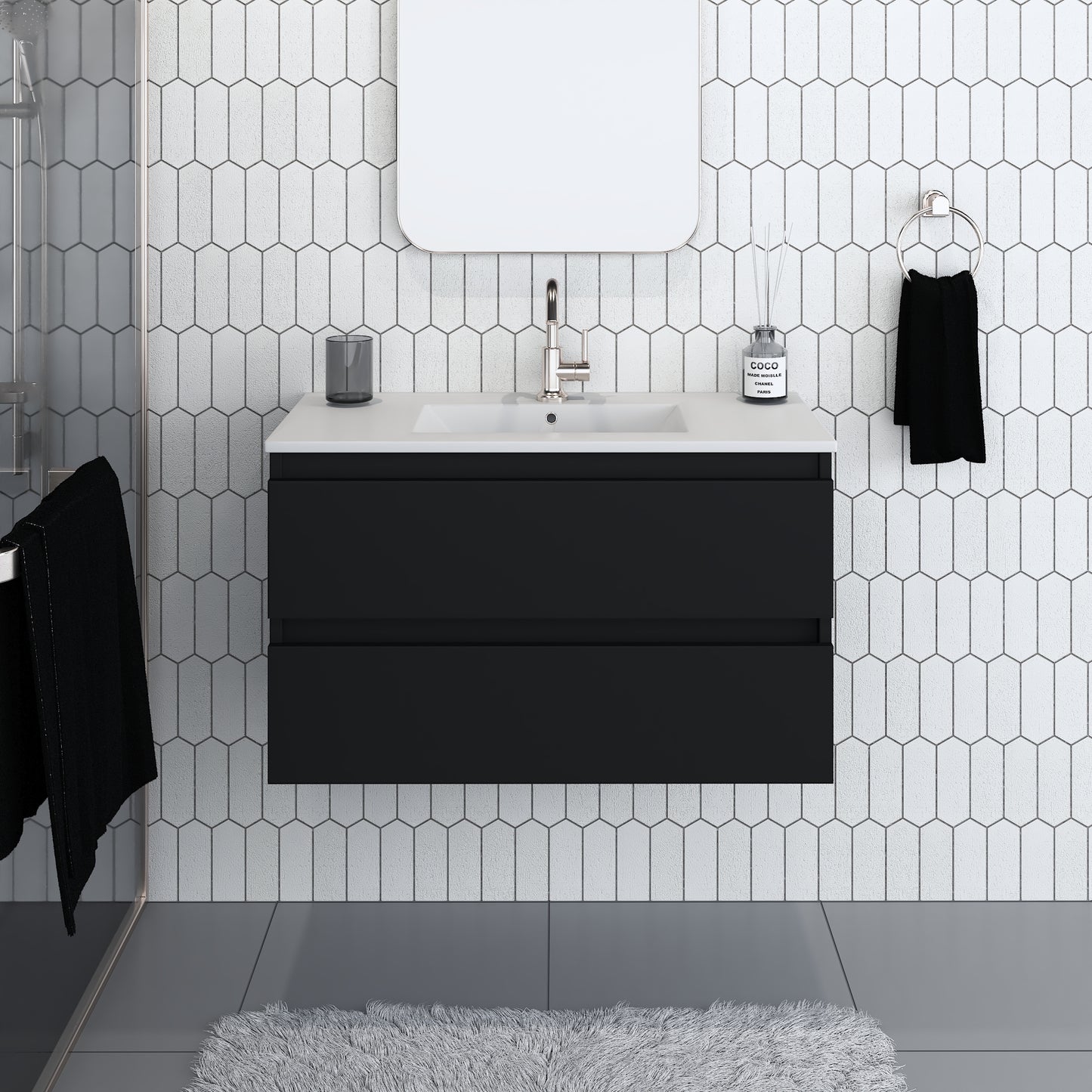 Salt 36" Bathroom Vanity with integrated counter top