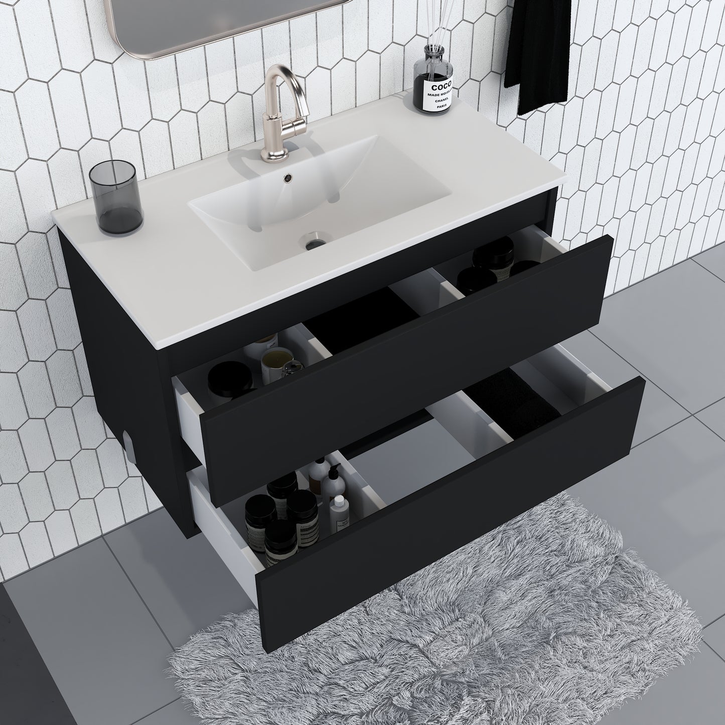 Salt 36" Bathroom Vanity with integrated counter top