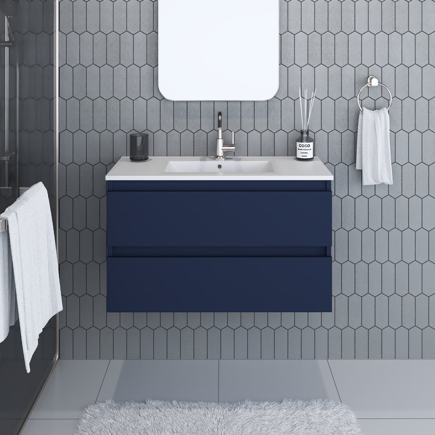 Salt 36" Bathroom Vanity with integrated counter top