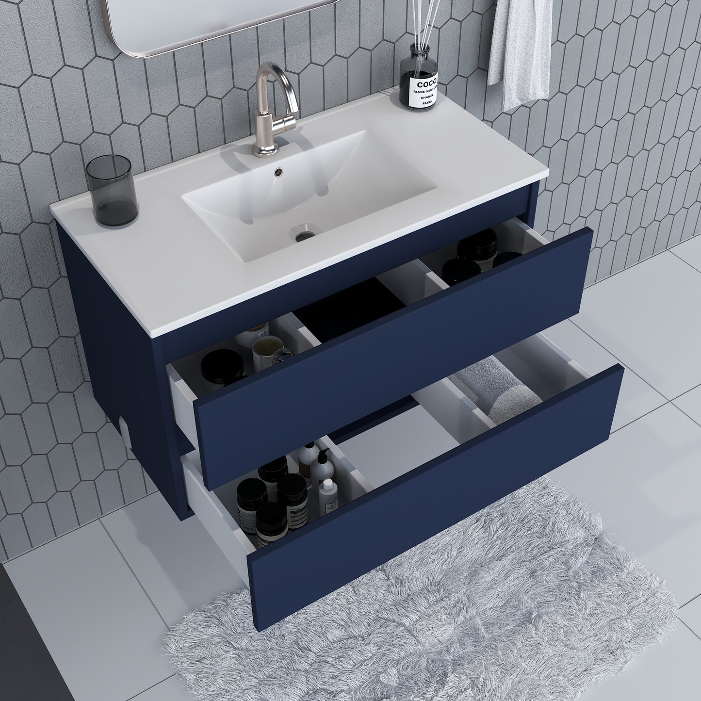 Salt 36" Bathroom Vanity with integrated counter top