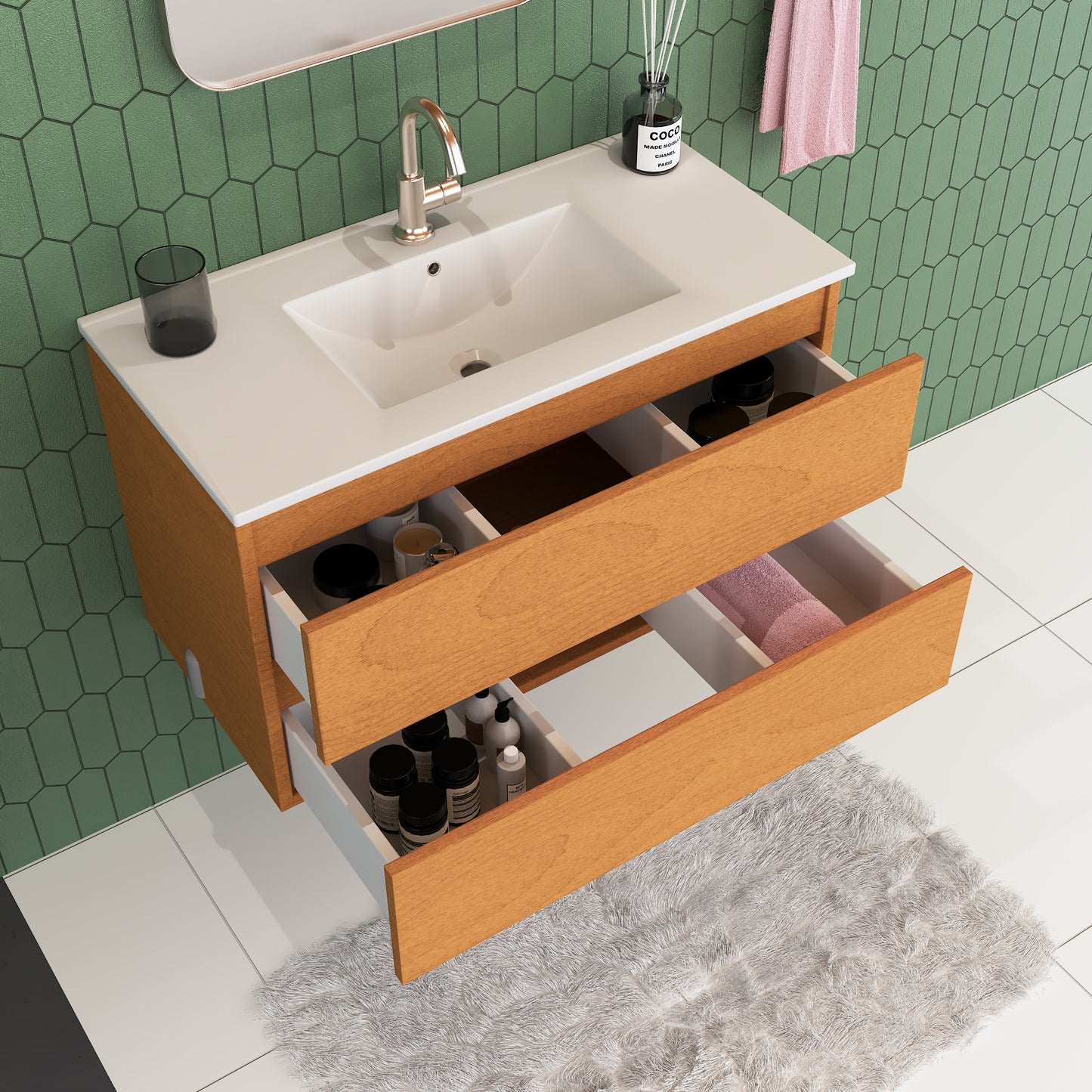 Salt 36" Bathroom Vanity with integrated counter top