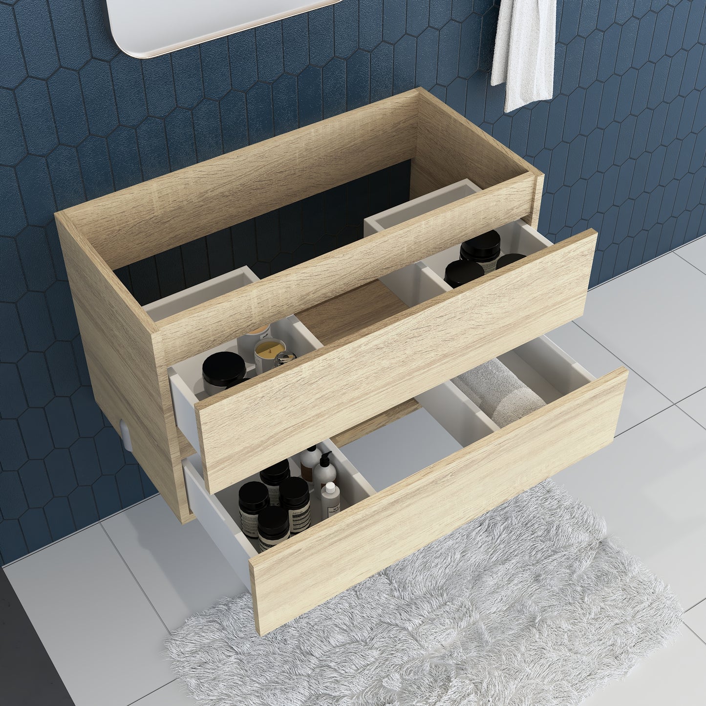 Salt 48" Bathroom Vanity Cabinet Only