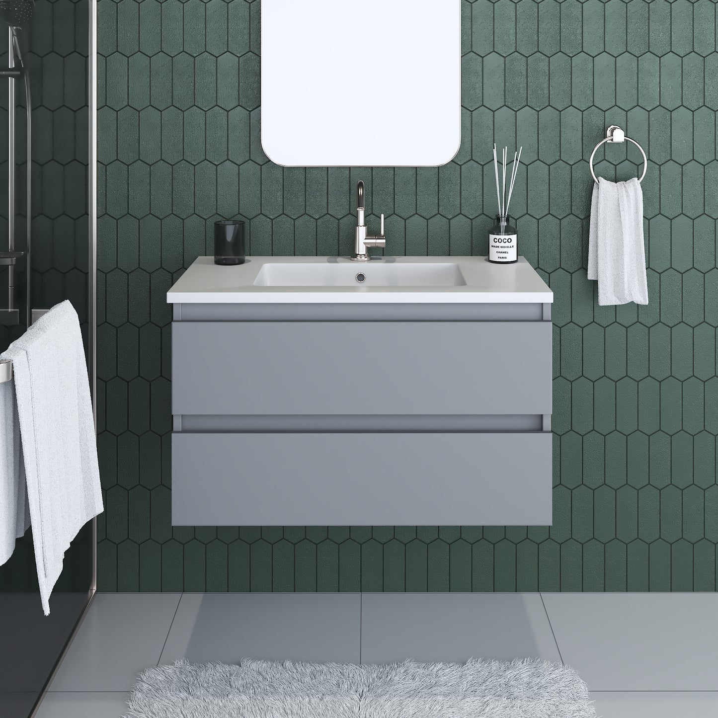 Salt 36" Bathroom Vanity with integrated counter top