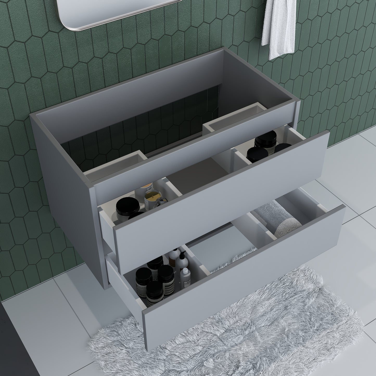 Salt 36" Bathroom Vanity Cabinet Only