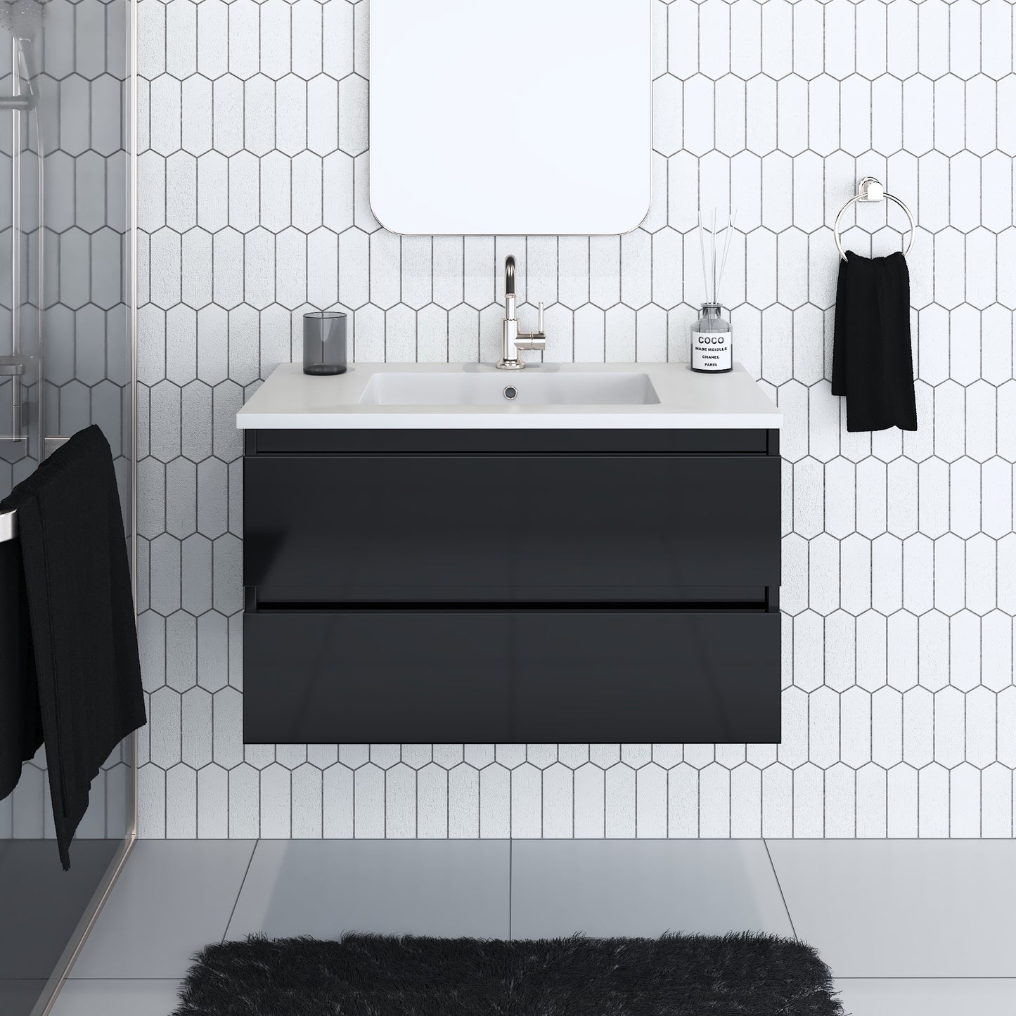 Salt 36" Bathroom Vanity with integrated counter top