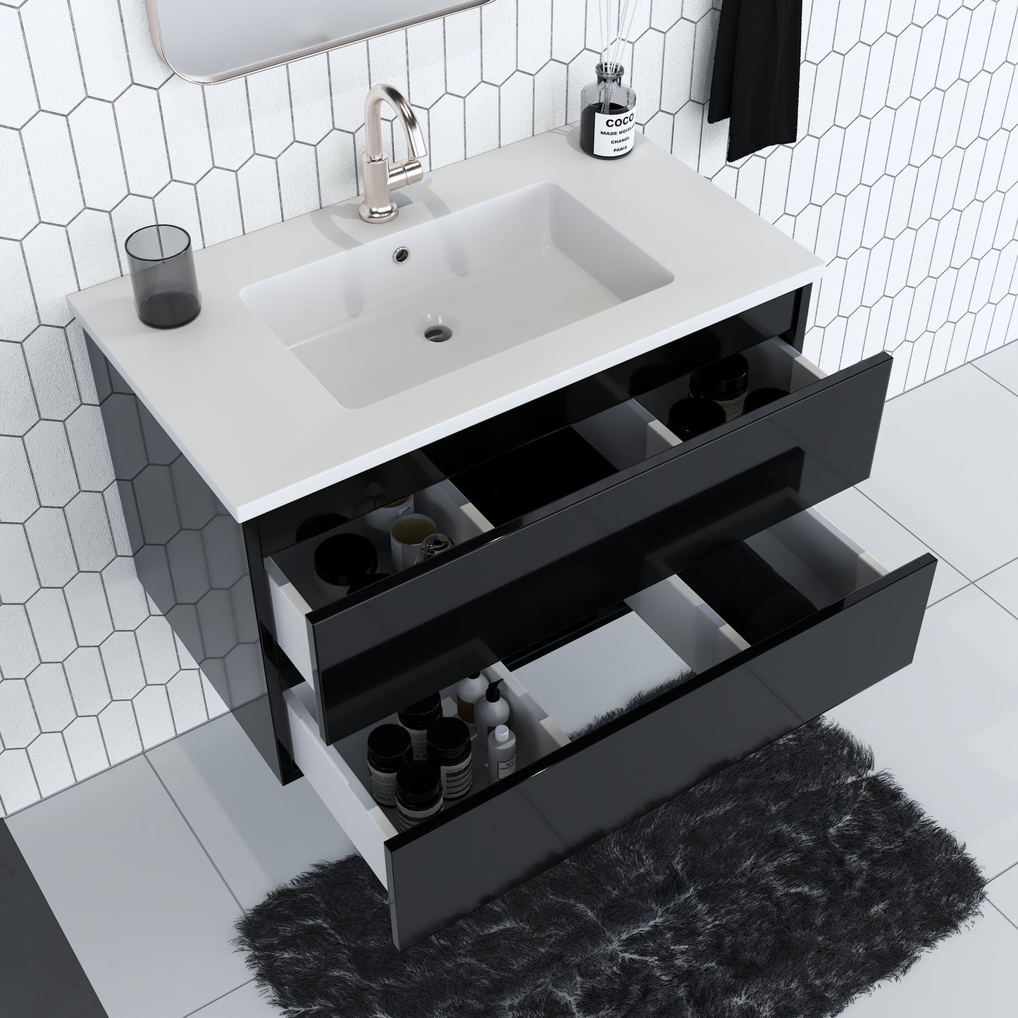 Salt 36" Bathroom Vanity with integrated counter top