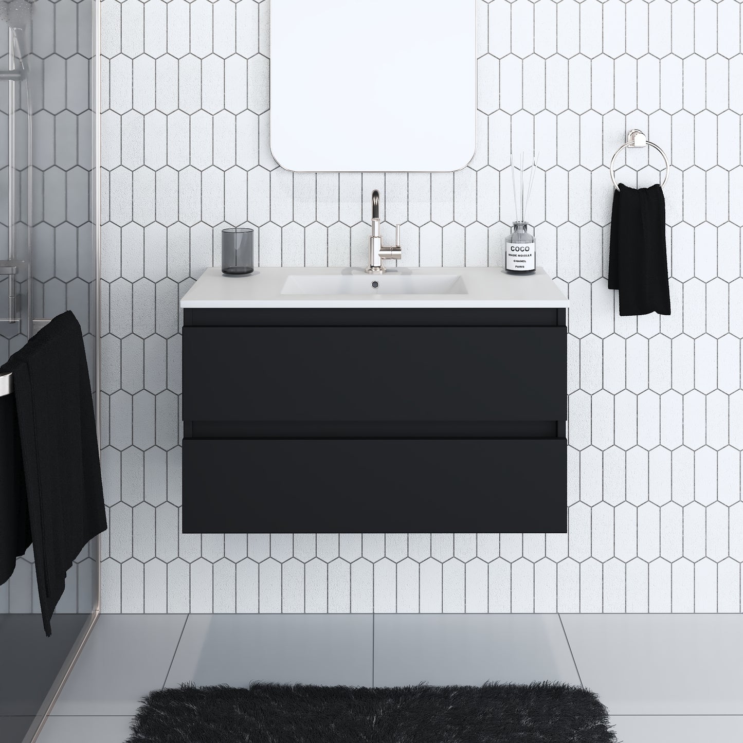 Salt 36" Bathroom Vanity with integrated counter top