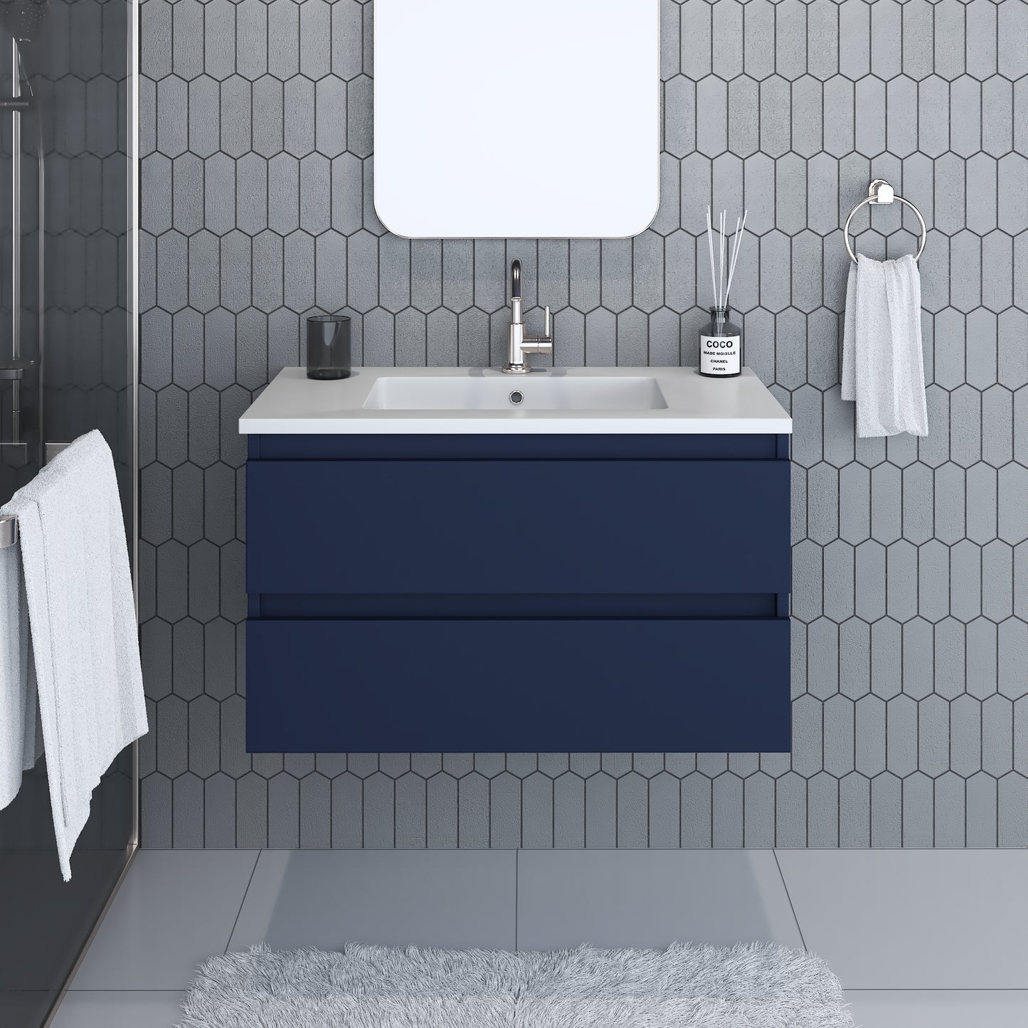 Salt 36" Bathroom Vanity with integrated counter top