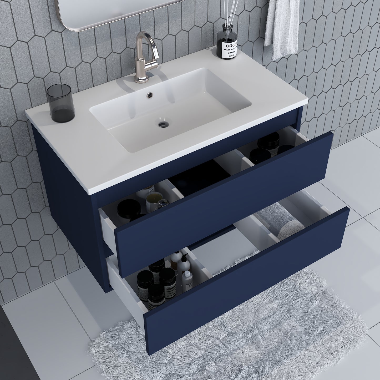 Salt 36" Bathroom Vanity with integrated counter top