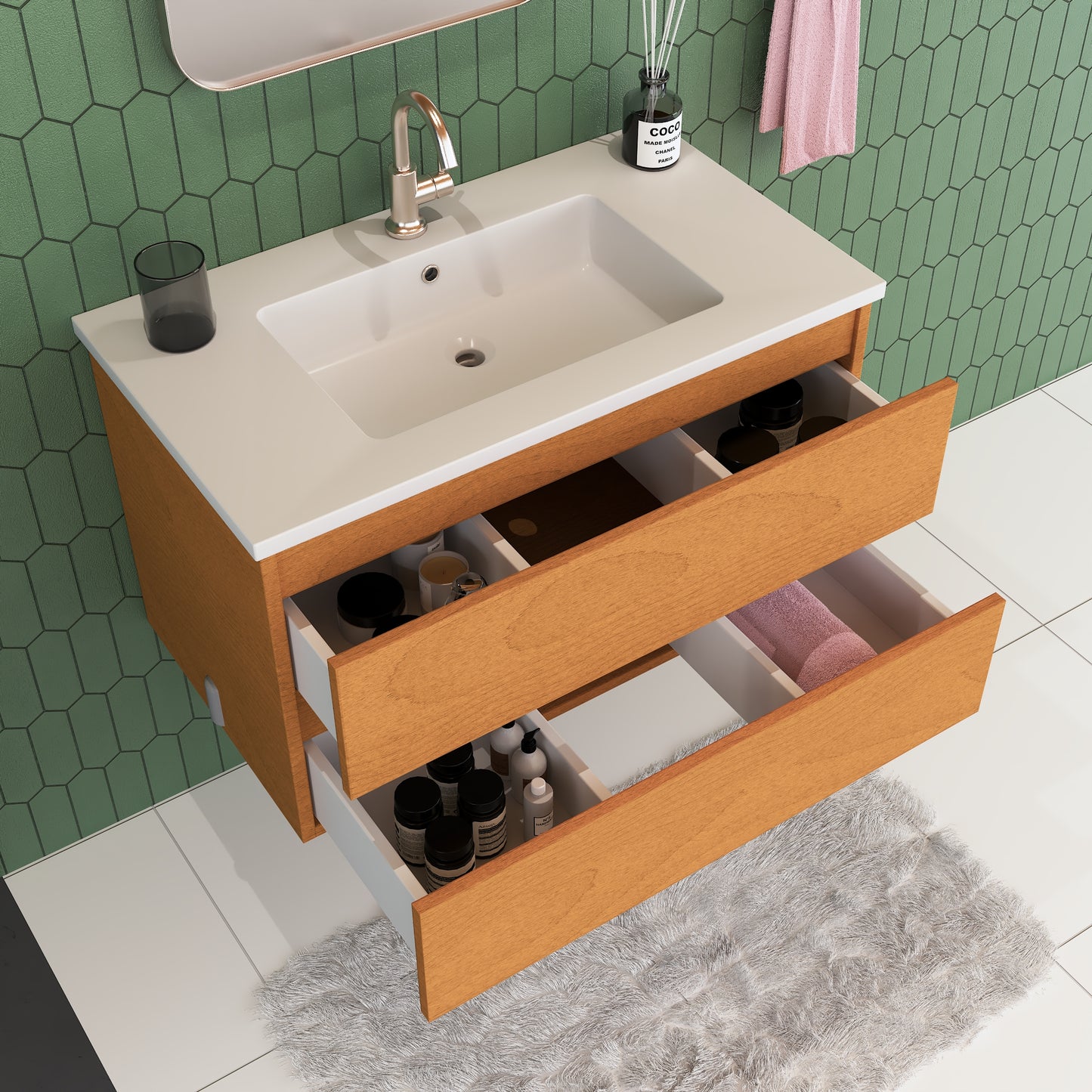 Salt 36" Bathroom Vanity with integrated counter top