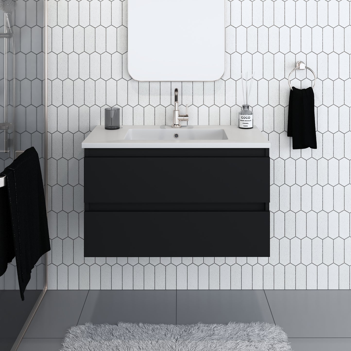Salt 36" Bathroom Vanity with integrated counter top