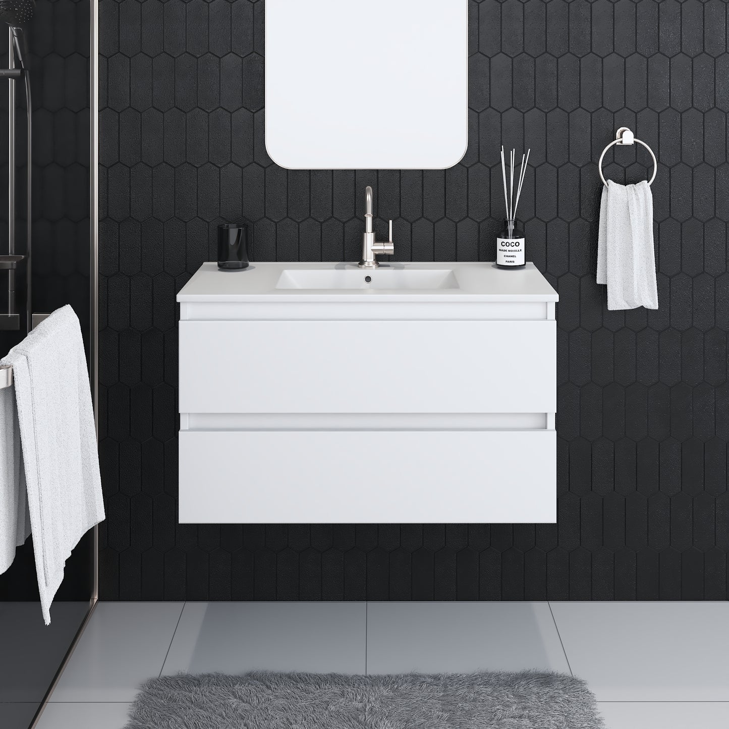 Salt 36" Bathroom Vanity with integrated counter top