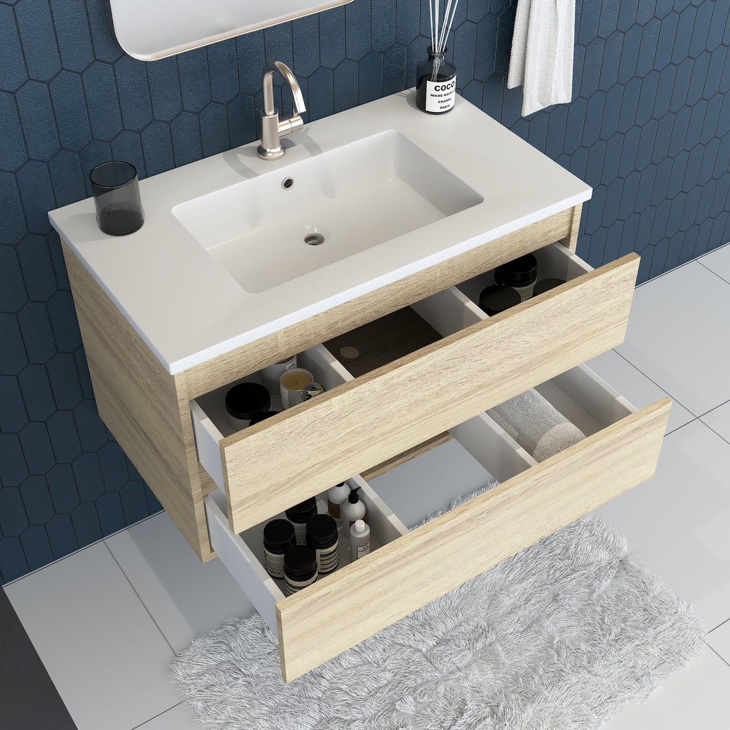 Salt 36" Bathroom Vanity with integrated counter top