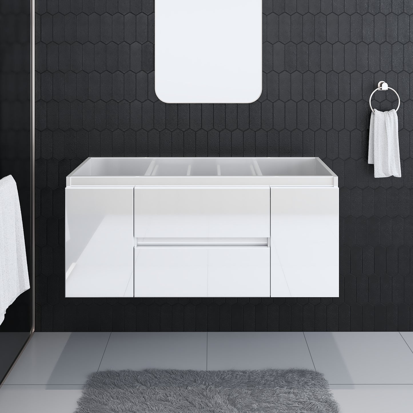 Salt 48" Bathroom Vanity Cabinet Only