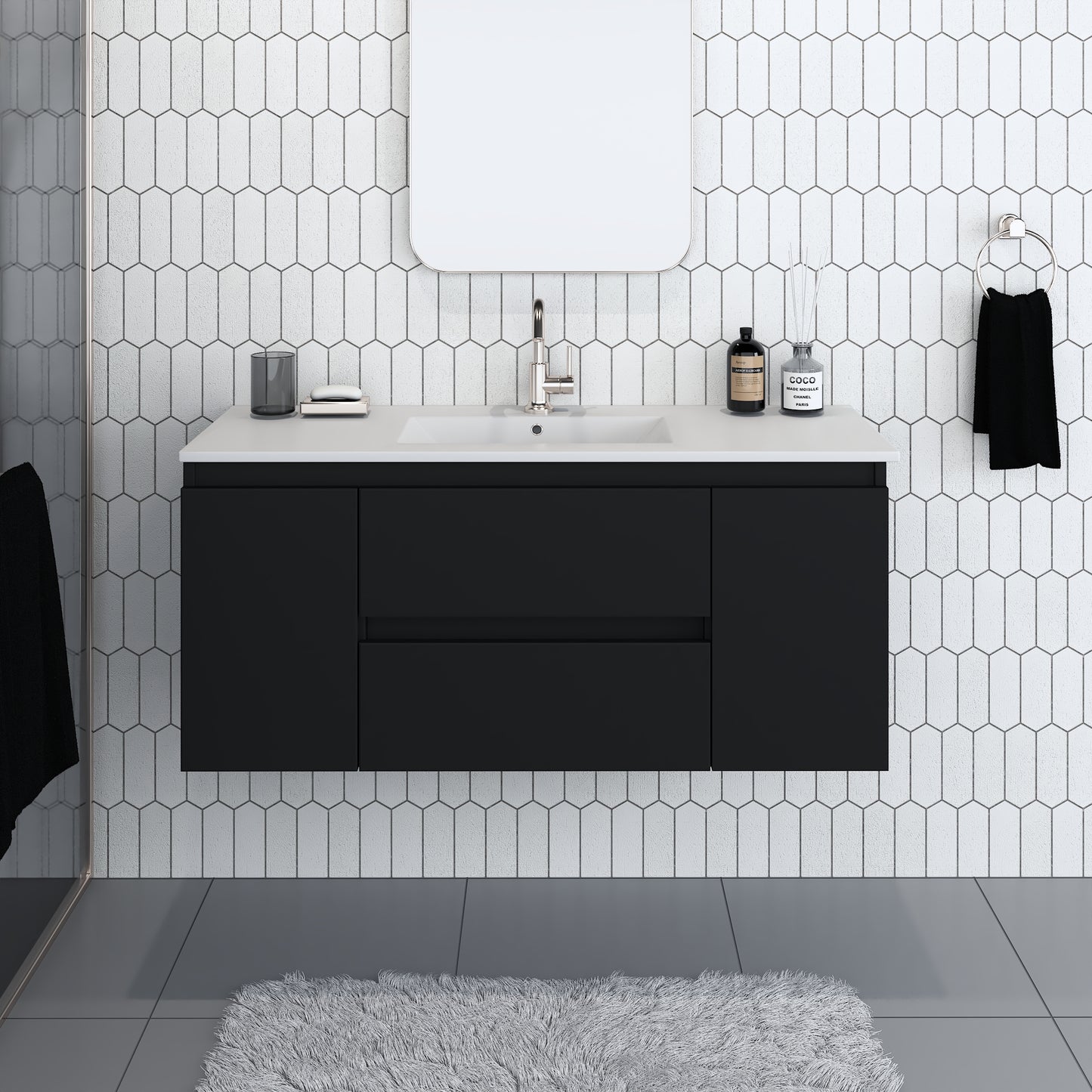 Salt 48" Bathroom Vanity with integrated counter top