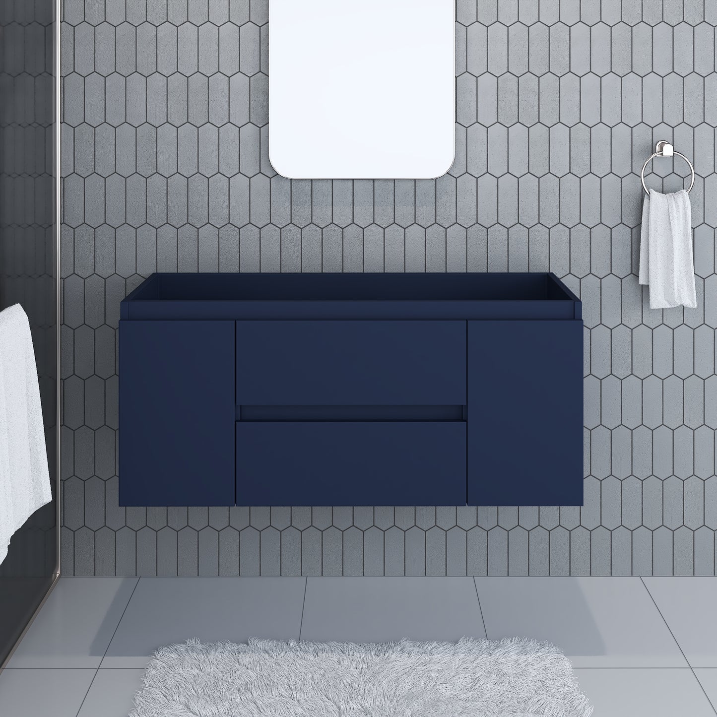 Salt 48" Bathroom Vanity Cabinet Only