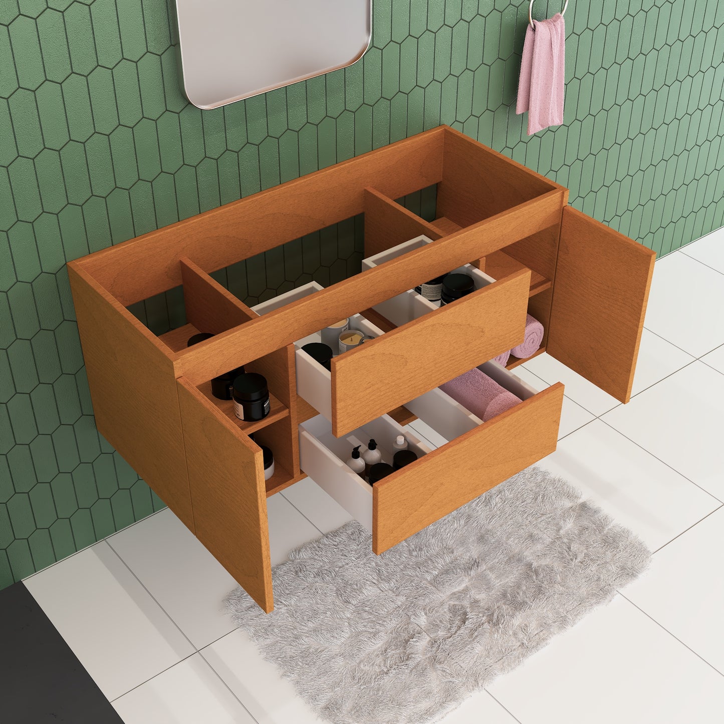 Salt 48" Bathroom Vanity Cabinet Only
