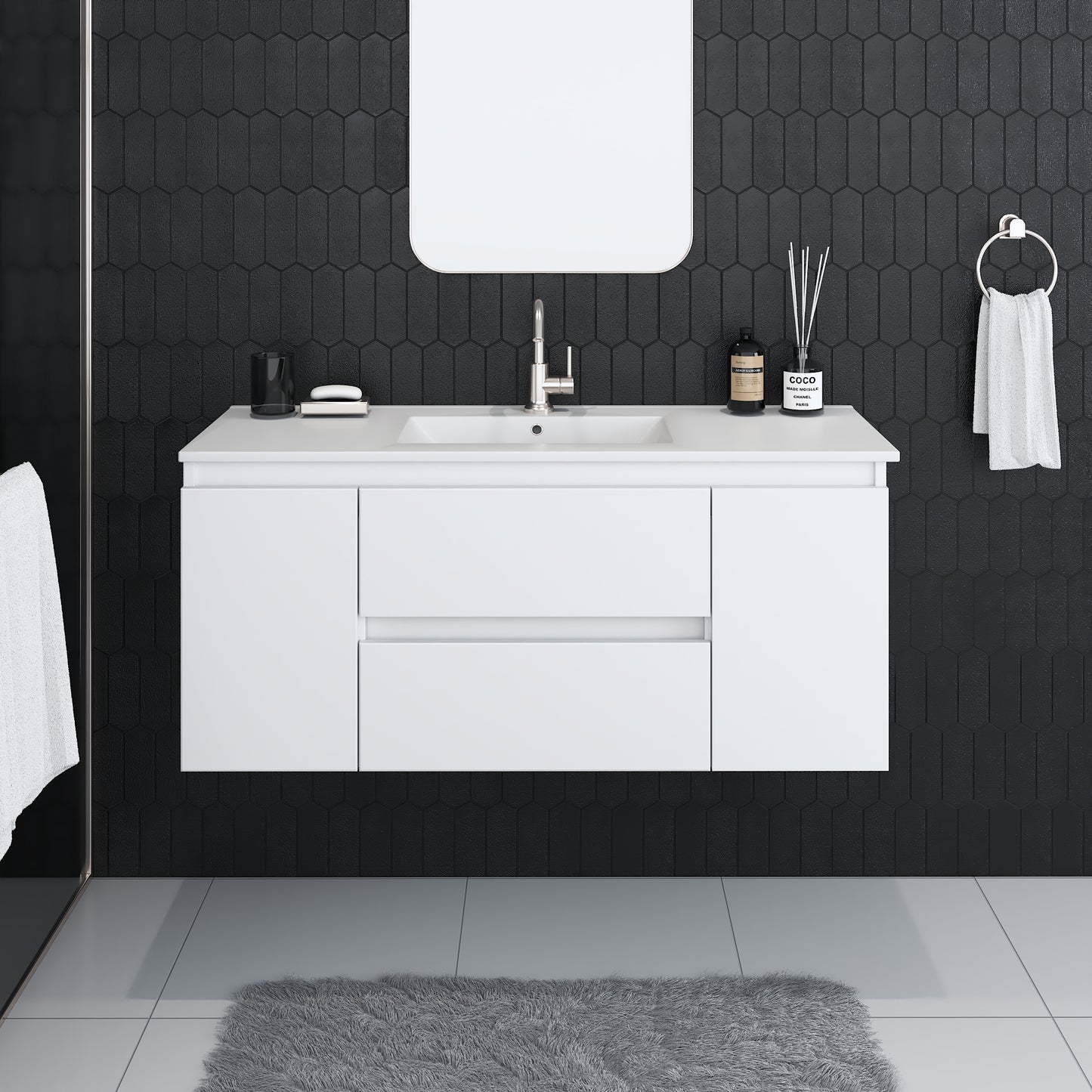 Salt 48" Bathroom Vanity with integrated counter top