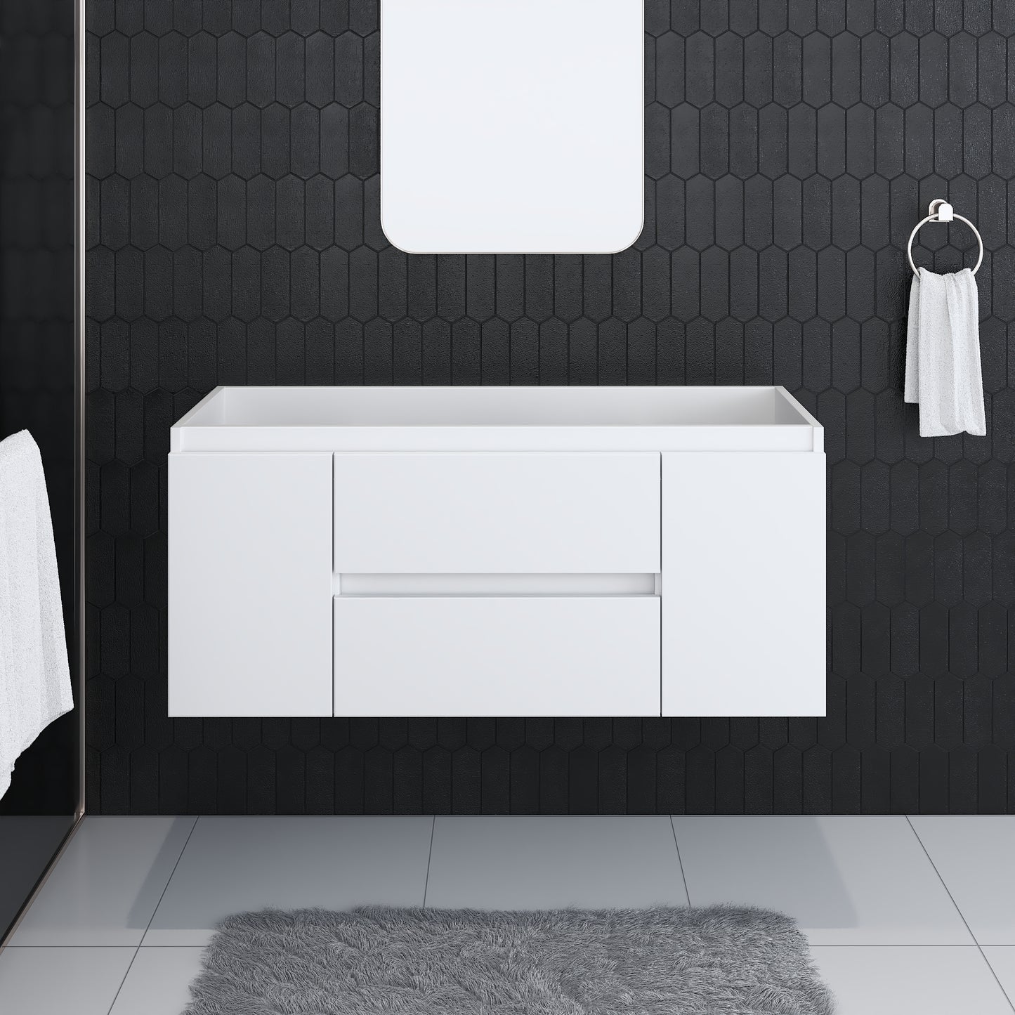 Salt 48" Bathroom Vanity Cabinet Only