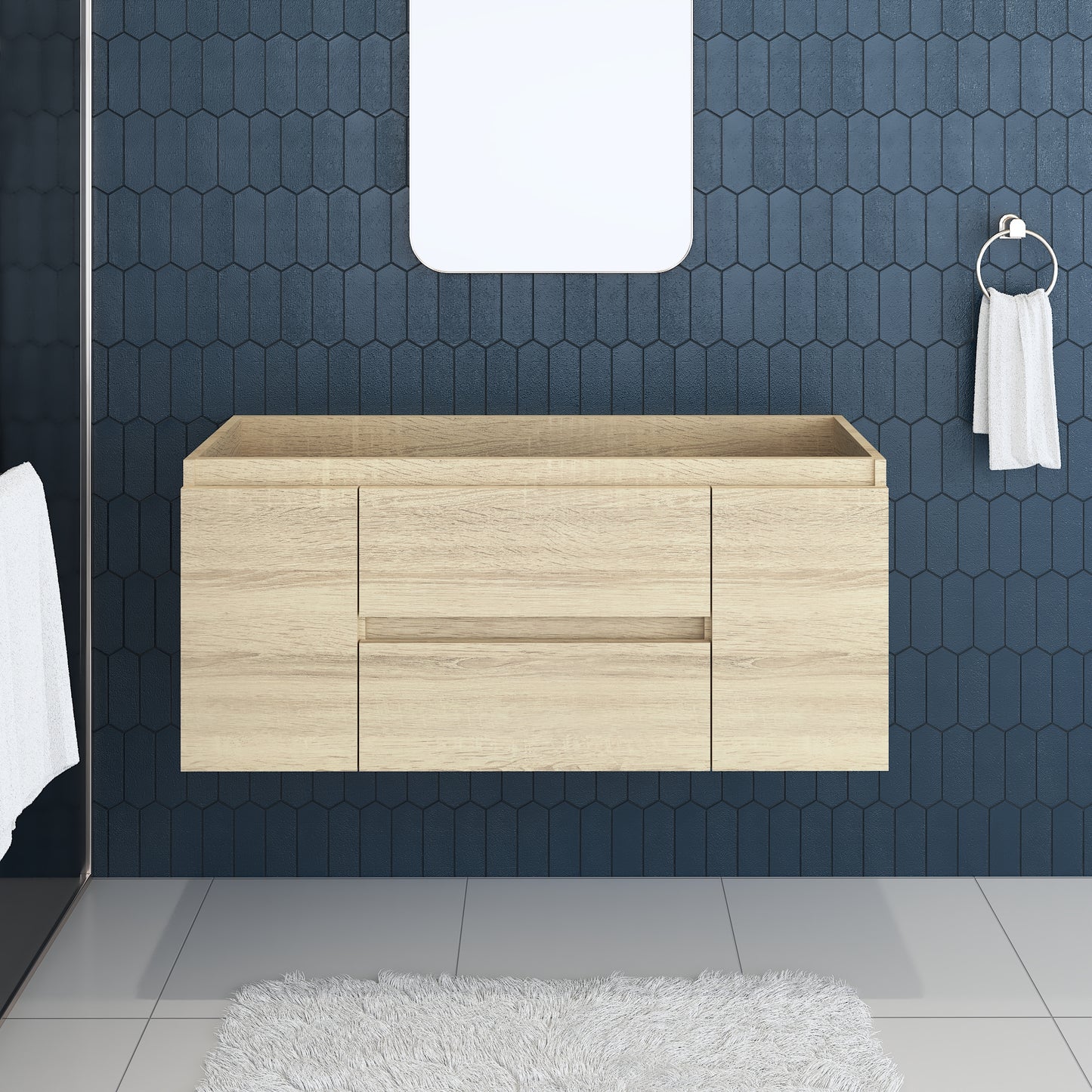 Salt 48" Bathroom Vanity Cabinet Only