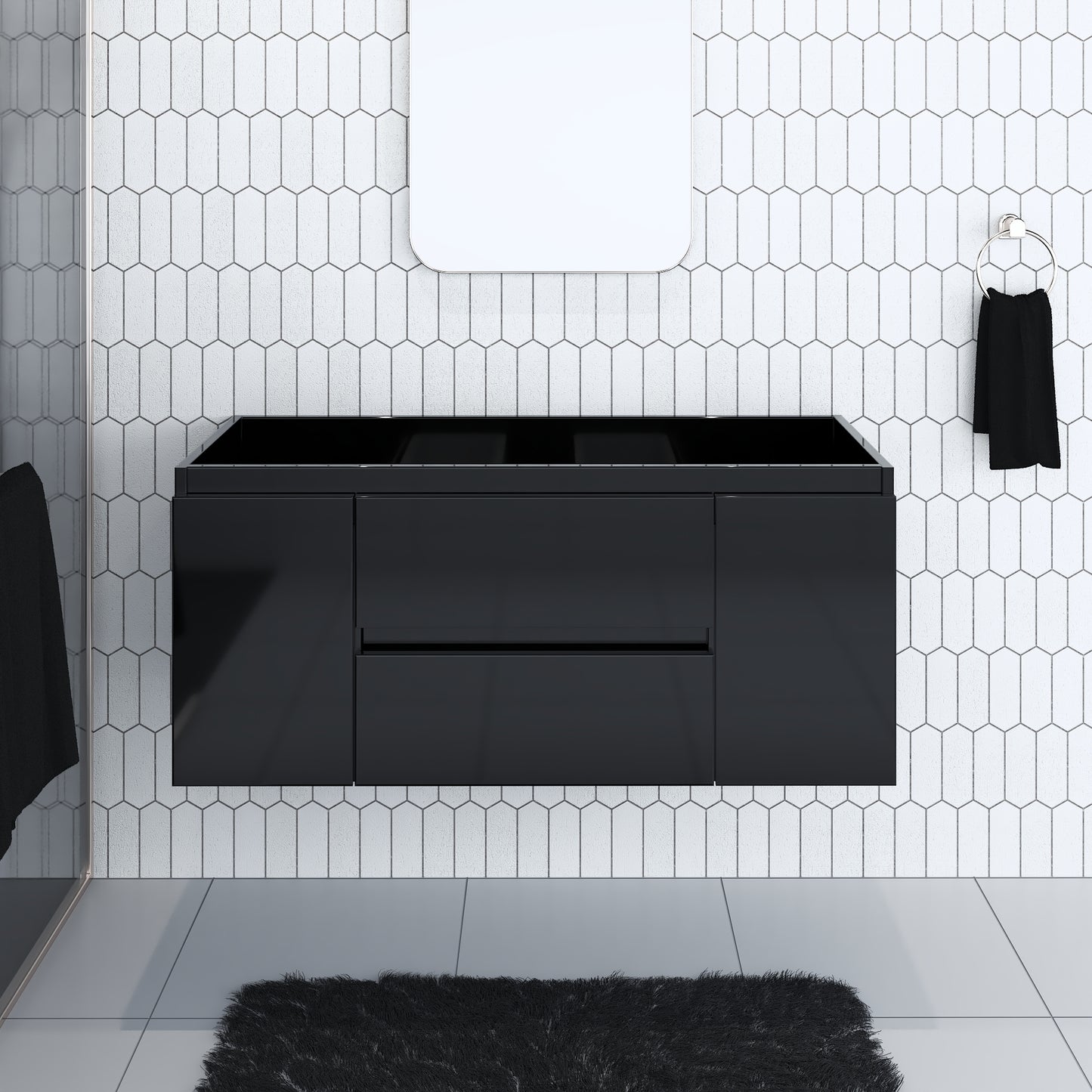 Salt 48" Bathroom Vanity Cabinet Only