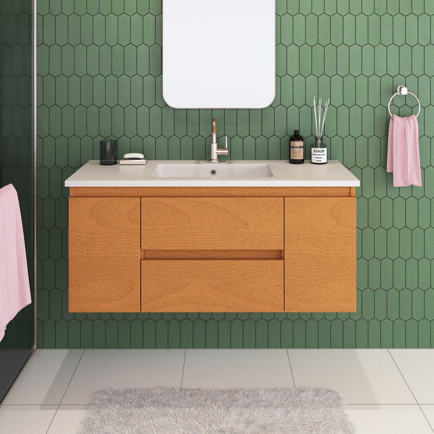 Salt 48" Bathroom Vanity with integrated counter top