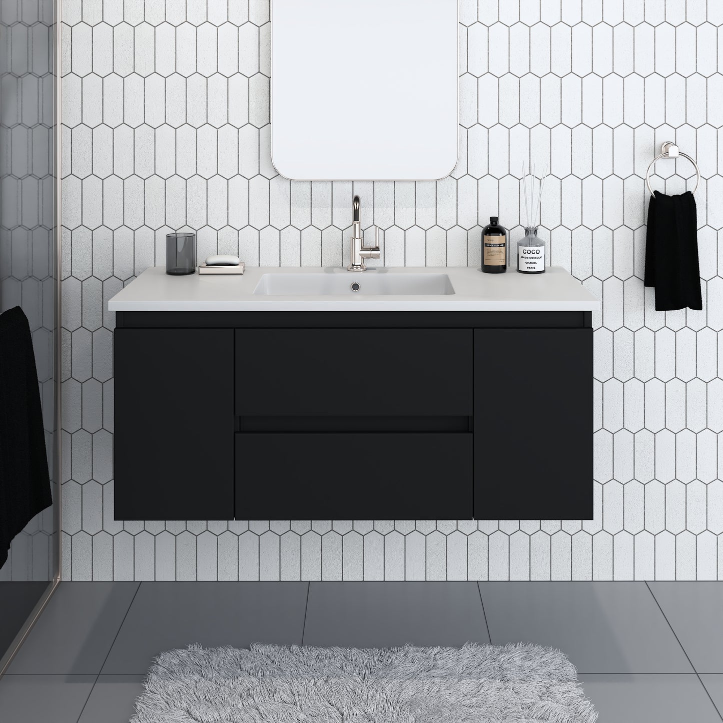Salt 48" Bathroom Vanity with integrated counter top