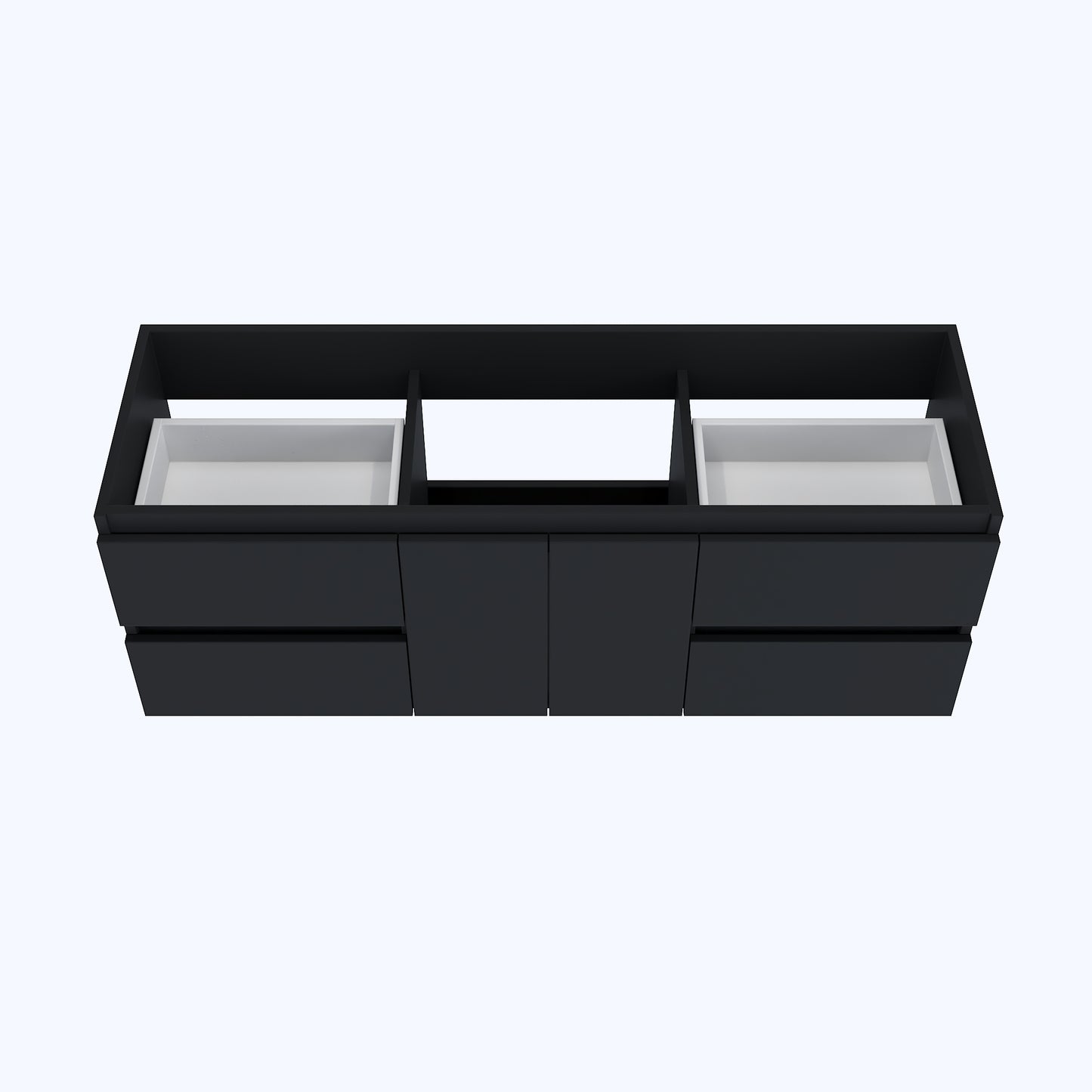 Salt 60" Single Sink Bathroom Vanity Cabinet Only