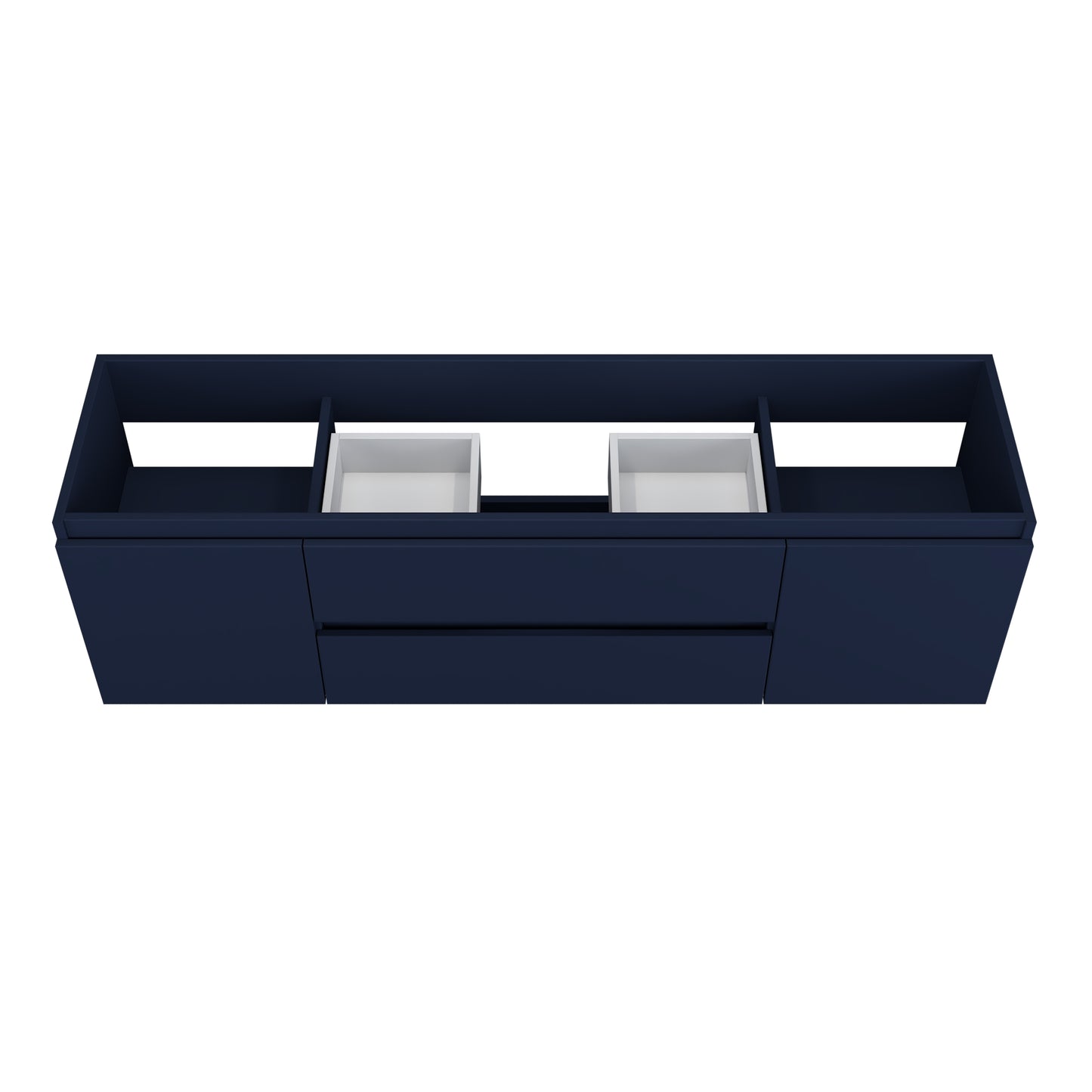 Salt 72" Double Sink Bathroom Vanity Cabinet Only