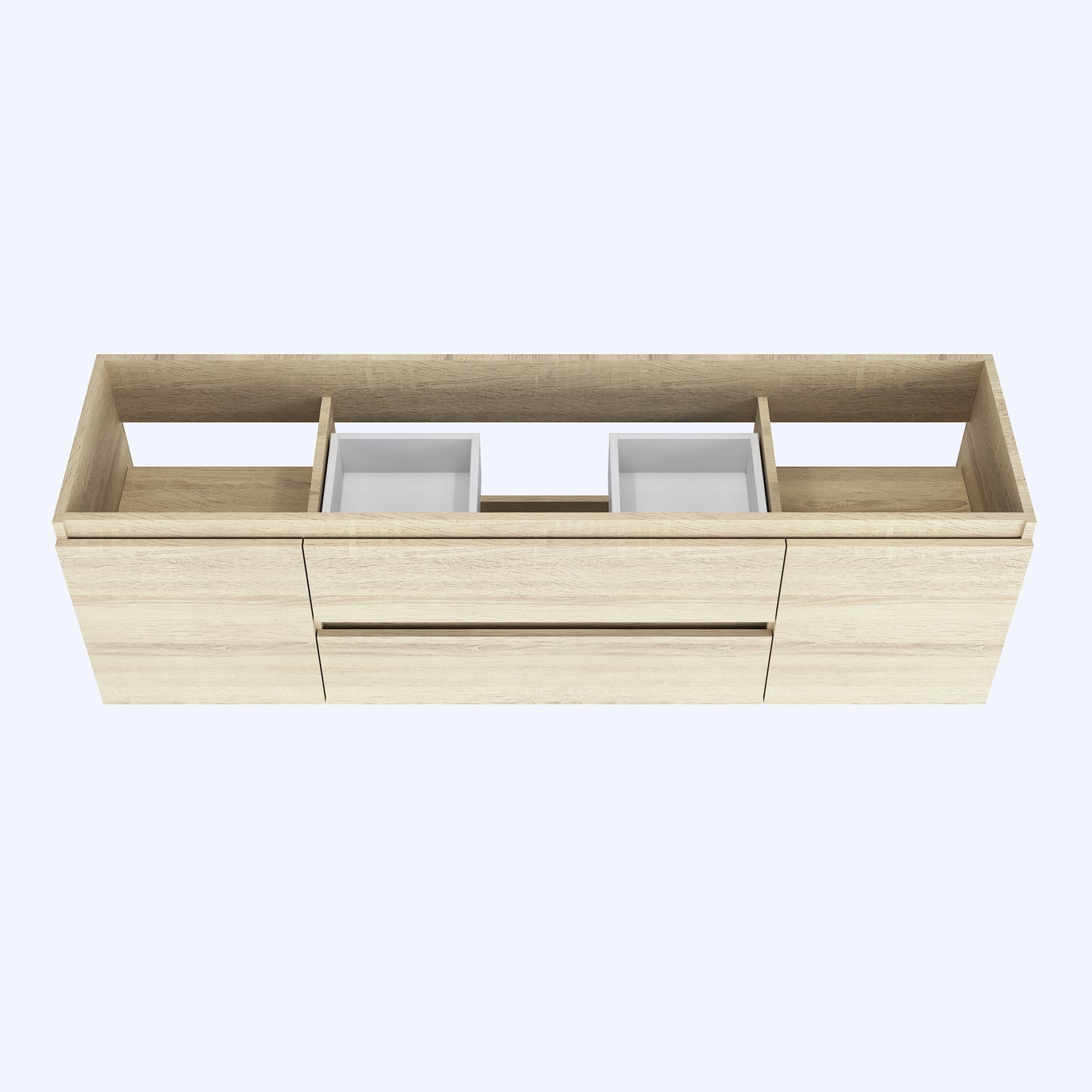 Salt 72" Double Sink Bathroom Vanity Cabinet Only