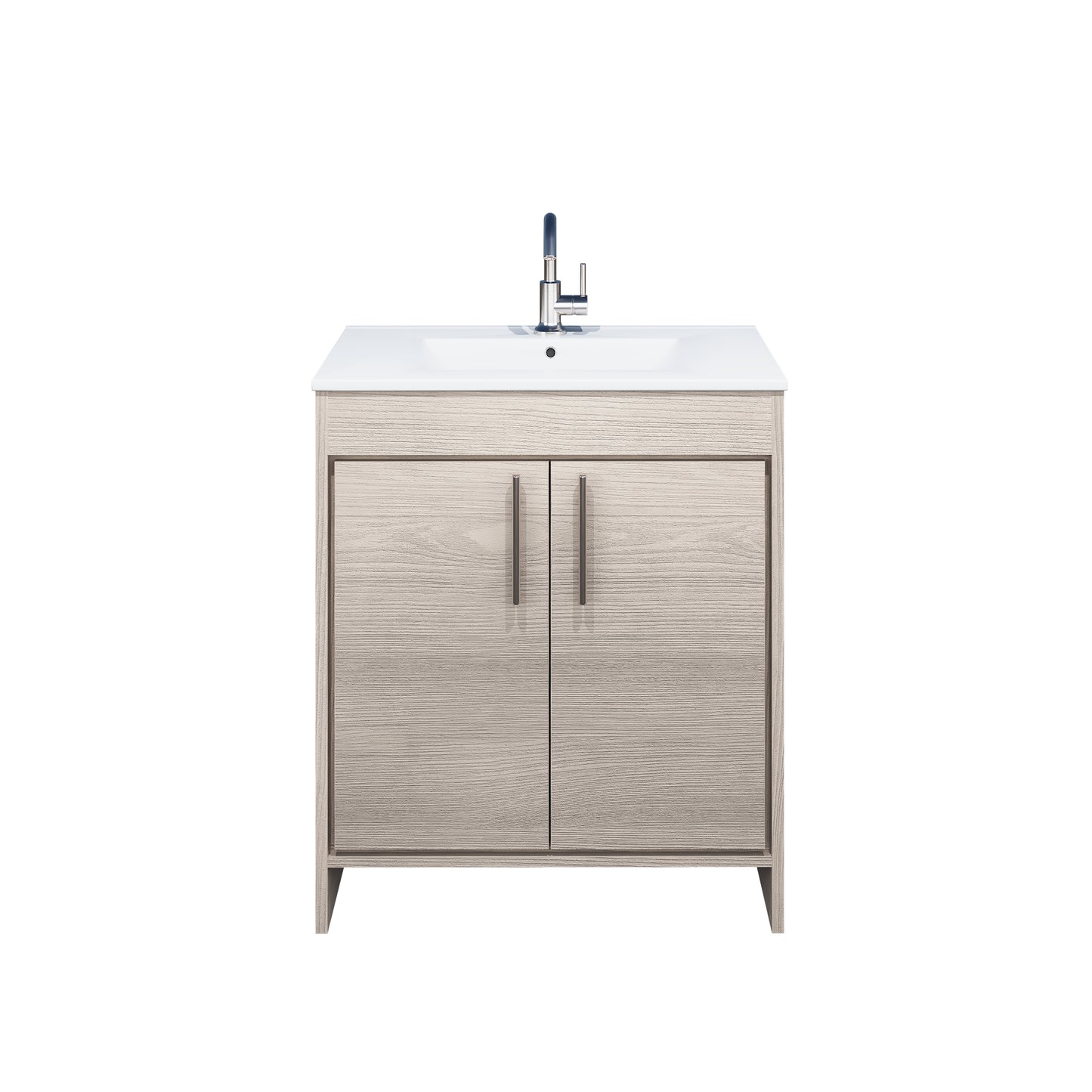 Villa 30" Bathroom Vanity with Ceramic integrated counter top