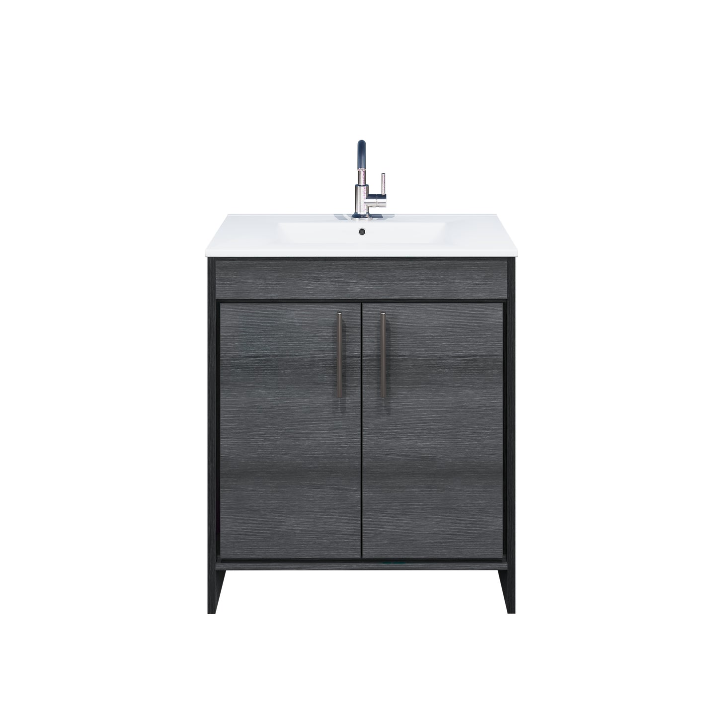 Villa 30" Bathroom Vanity with Ceramic integrated counter top