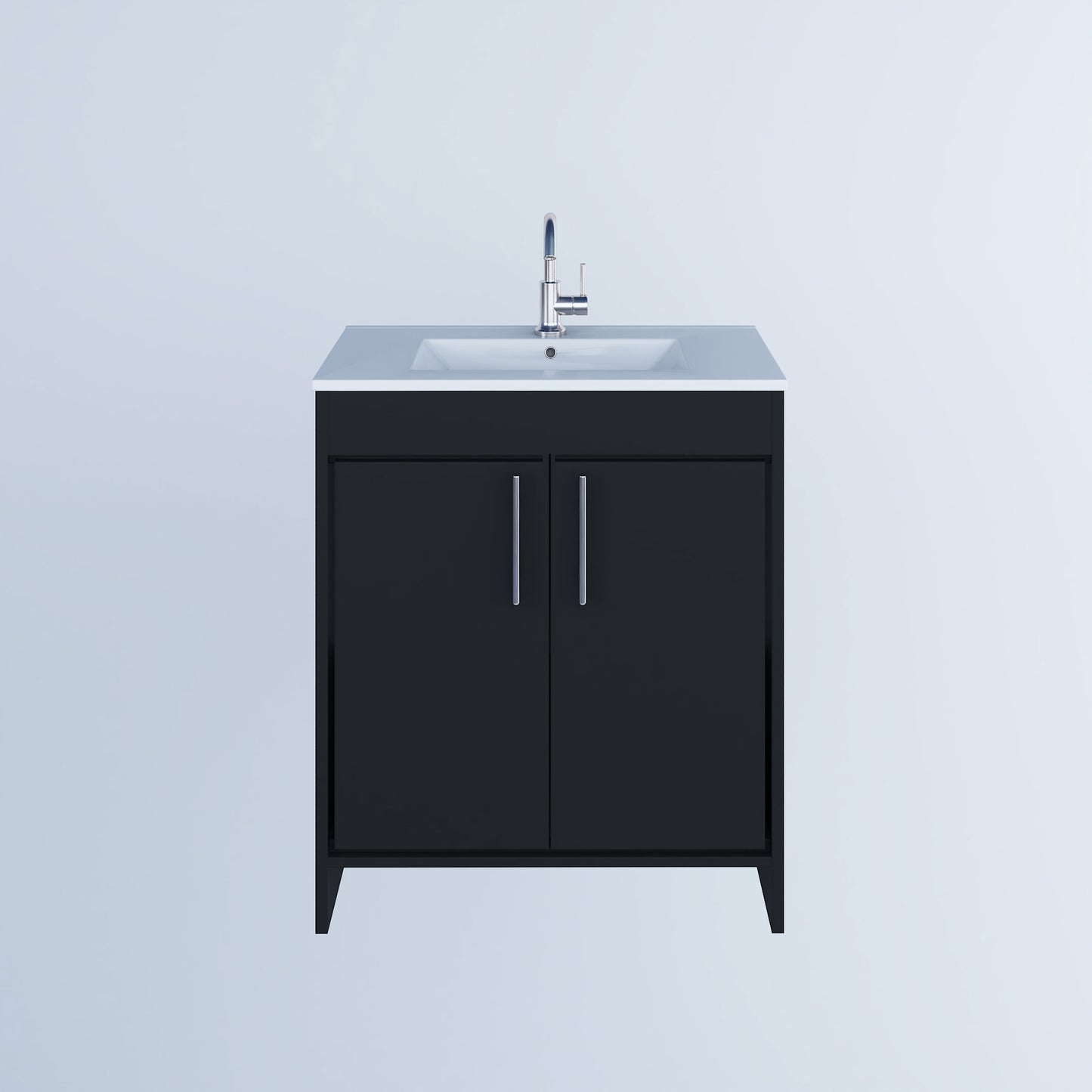 Villa 30" Bathroom Vanity with Ceramic integrated counter top