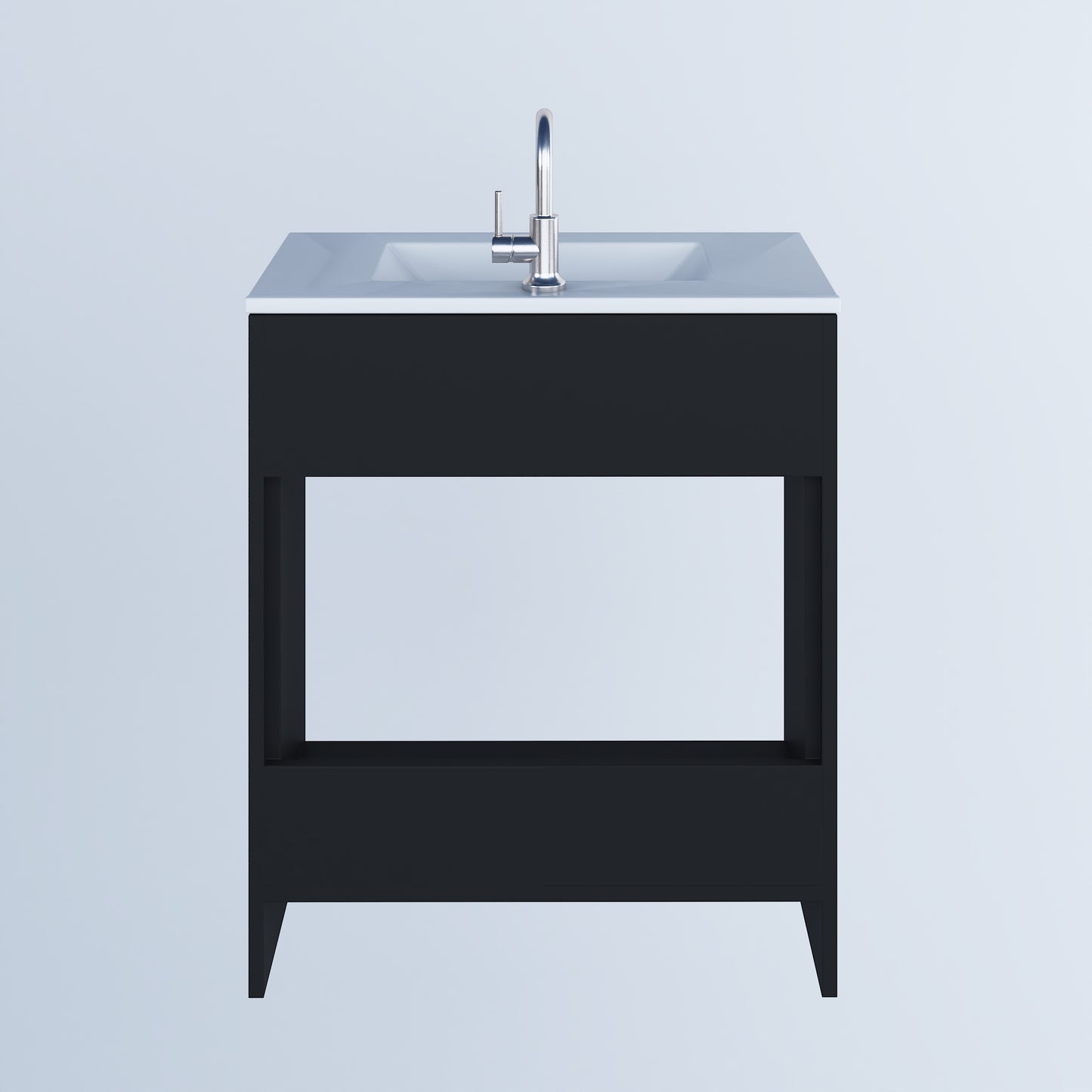 Villa 30" Bathroom Vanity with Ceramic integrated counter top