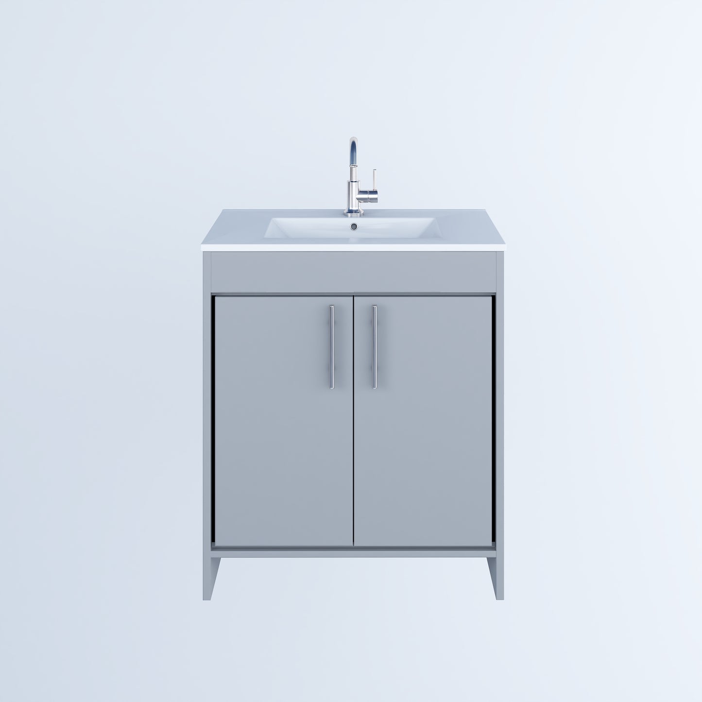 Villa 30" Bathroom Vanity with Ceramic integrated counter top